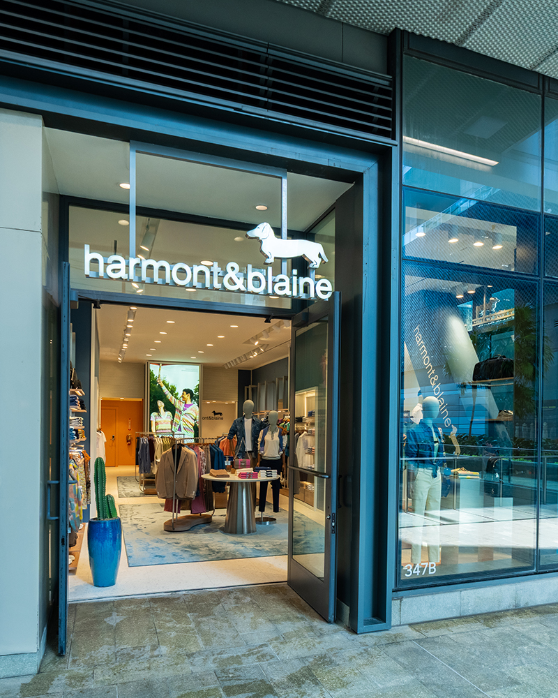 Ingresso dello store Harmont & Blaine a Miami Brickell.