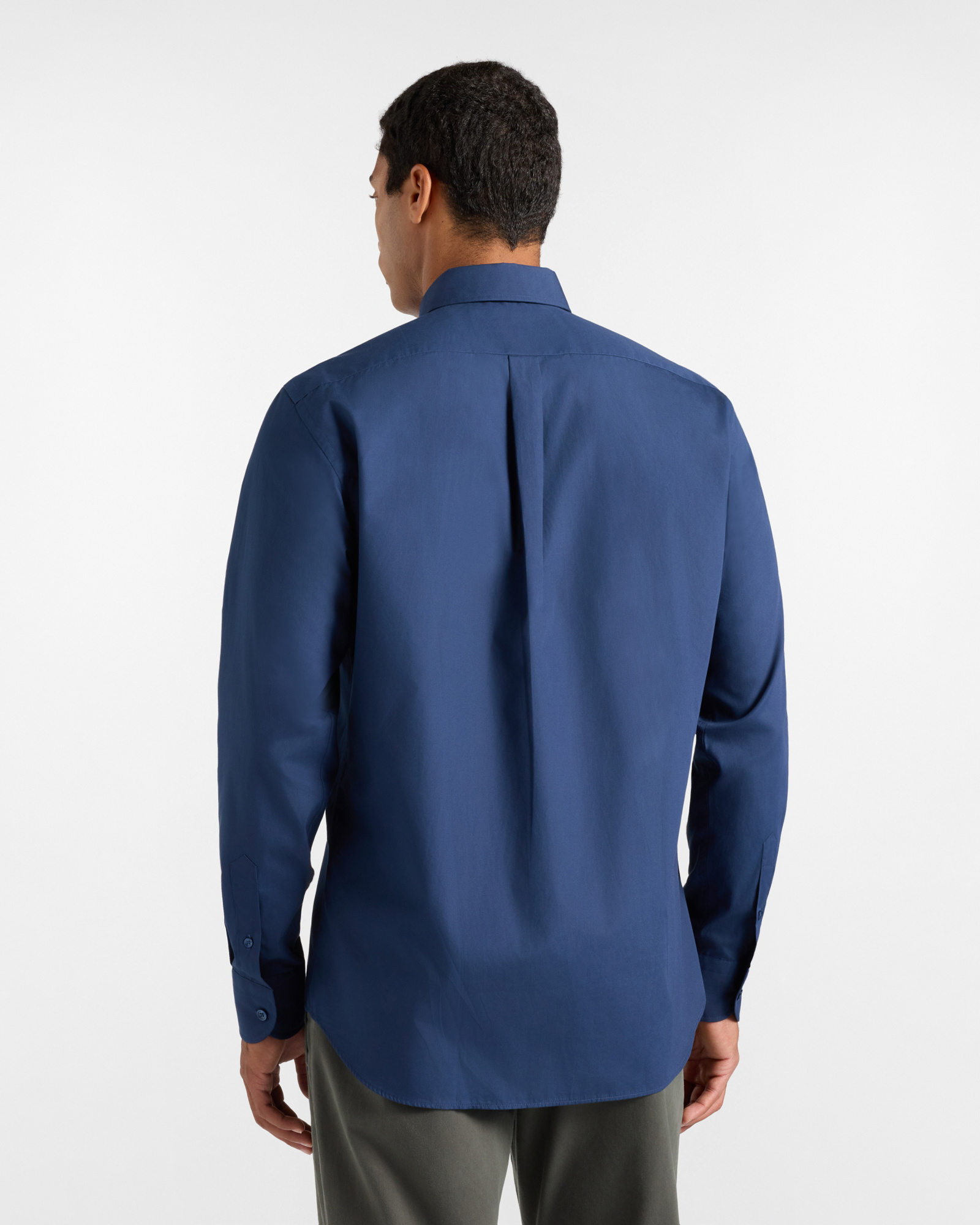 Camicia Uomo popeline Regular Fit, BLU SCURO, large