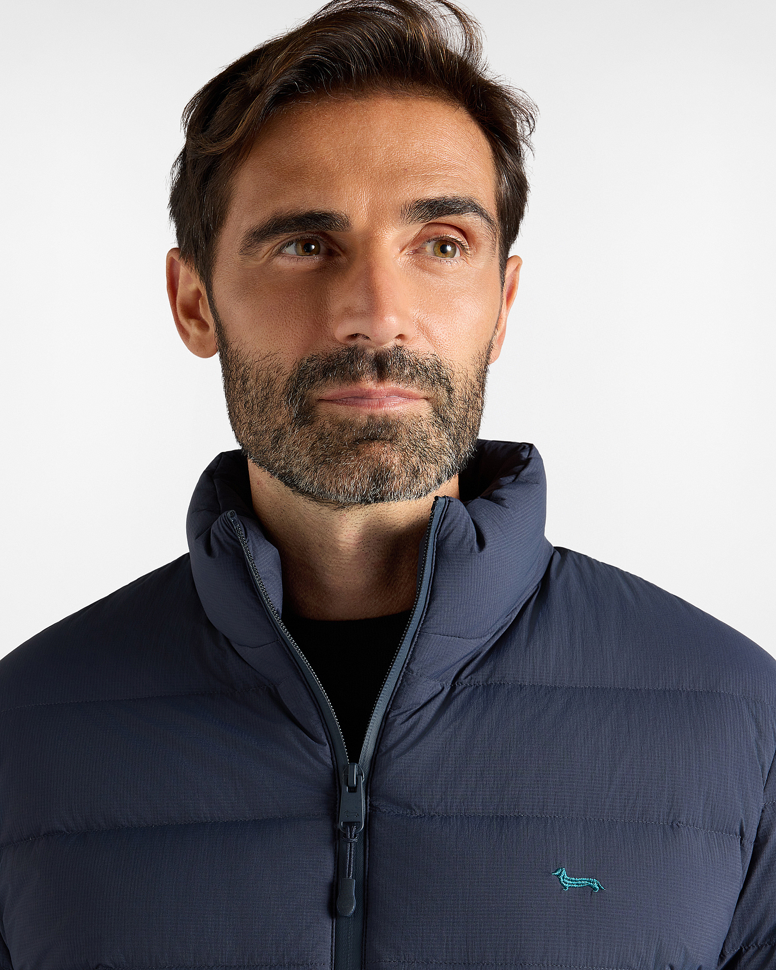 Bomber Uomo imbottito in nylon ripstop, BLU NAVY, large