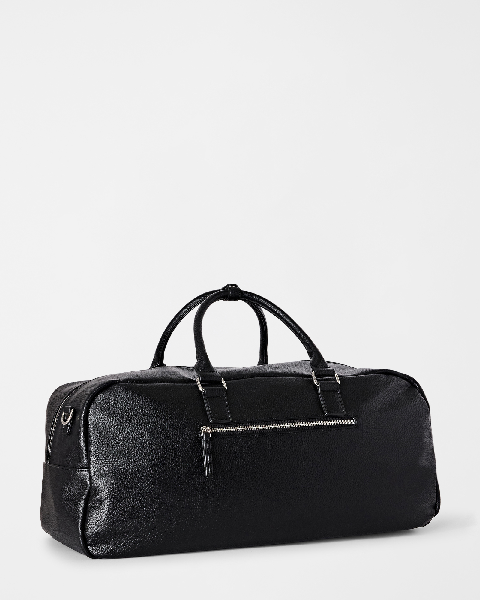 Boston bag Uomo Bassotti all over, NERO, large