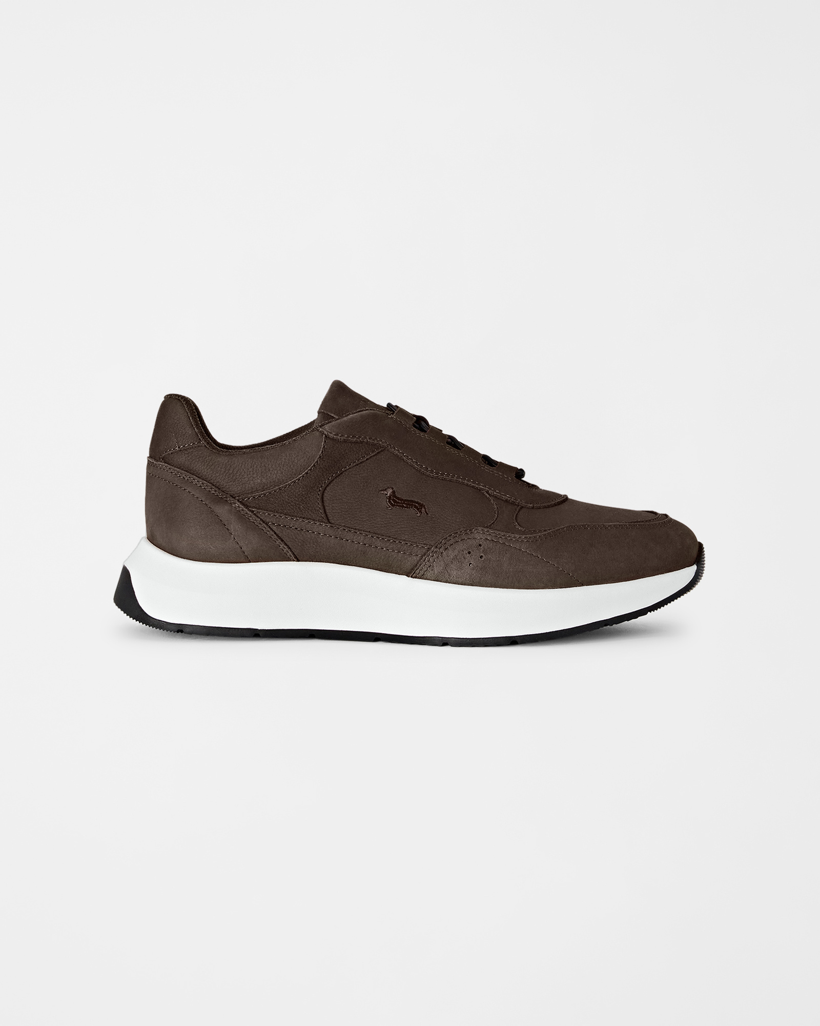 Sneaker Uomo Slip-On in Nabuk con Suola EVA testa di moro
