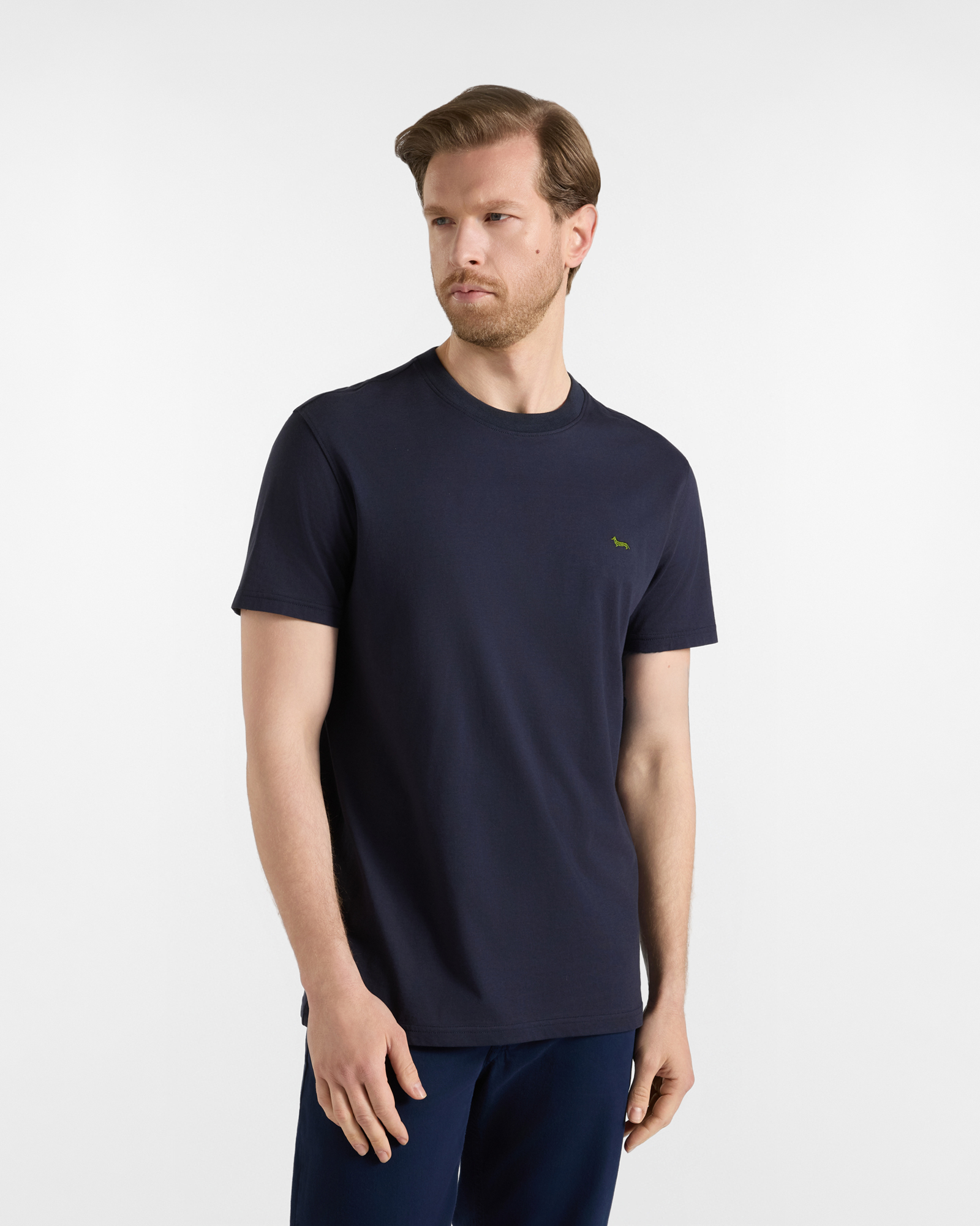 T-shirt Uomo in 100% puro cotone blu navy Regular Fit