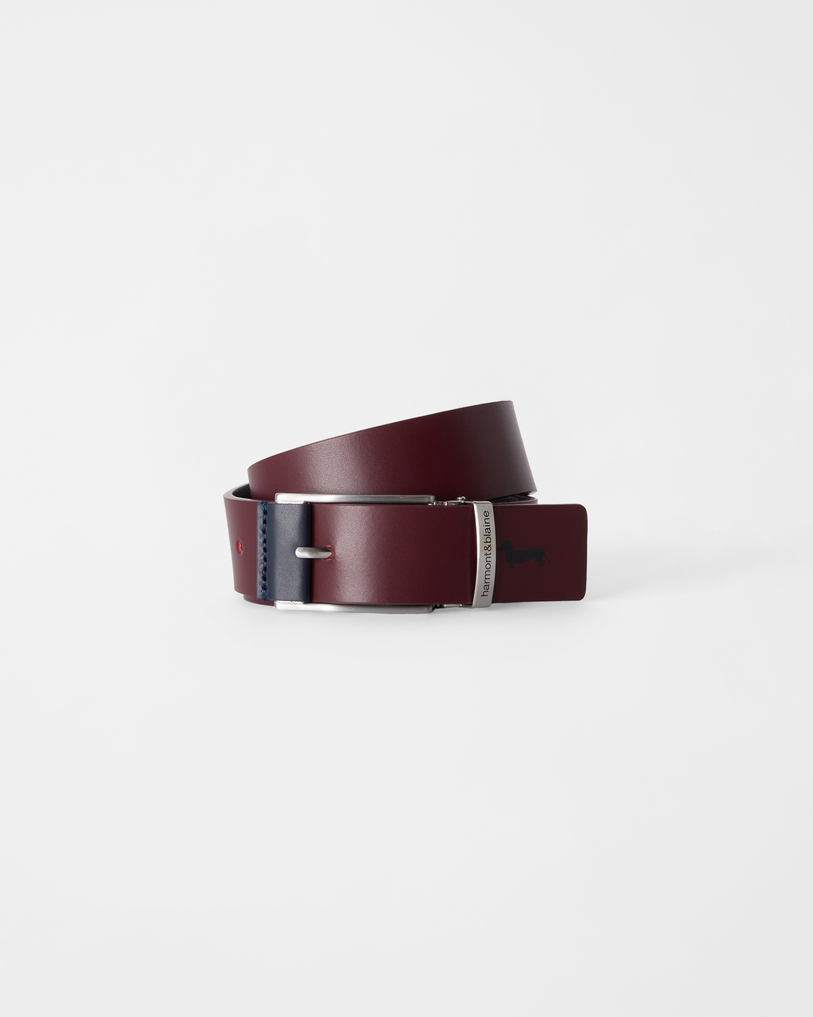 Cintura Uomo in vera pelle bordeaux