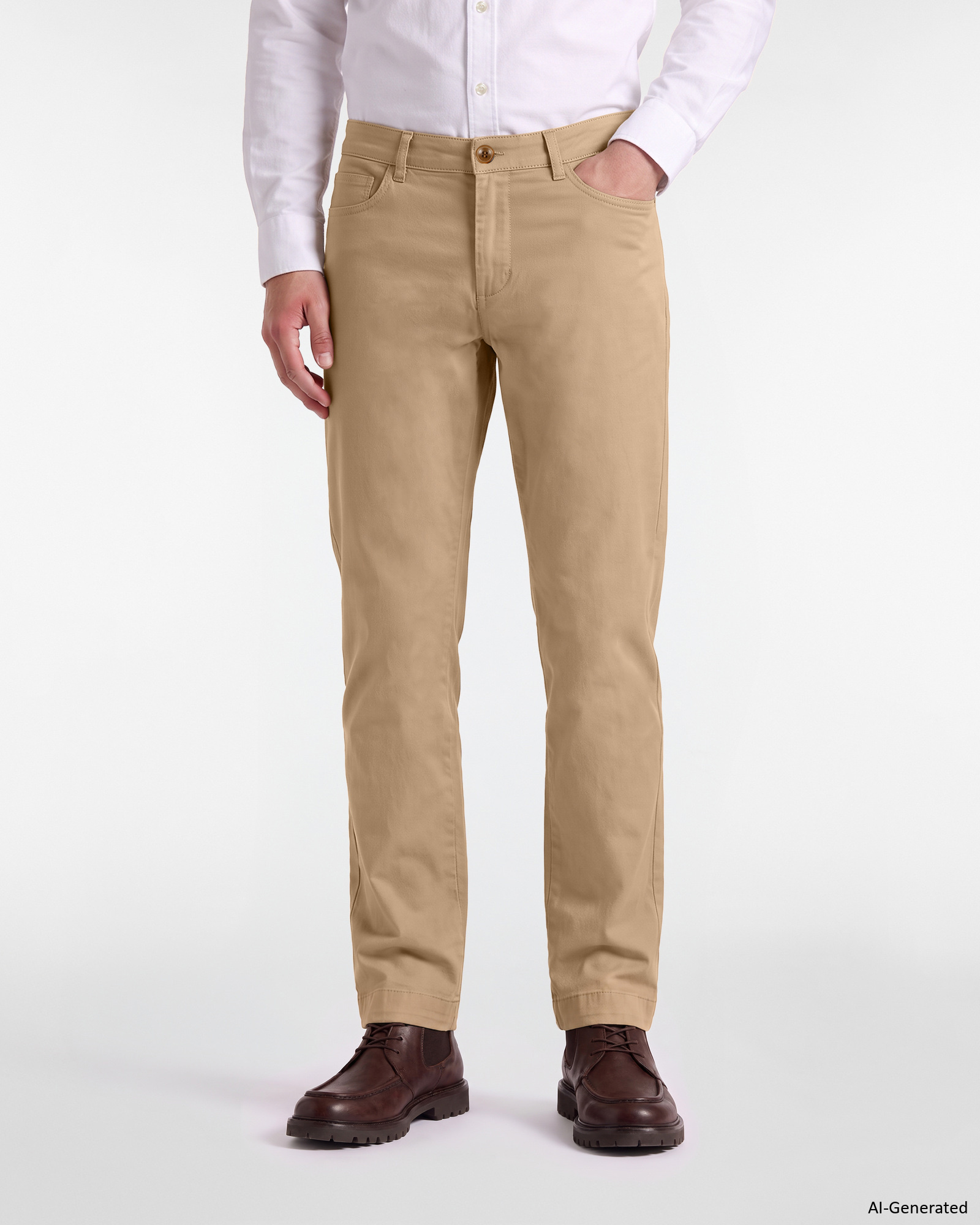 Pantalone Chino Uomo Loose beige