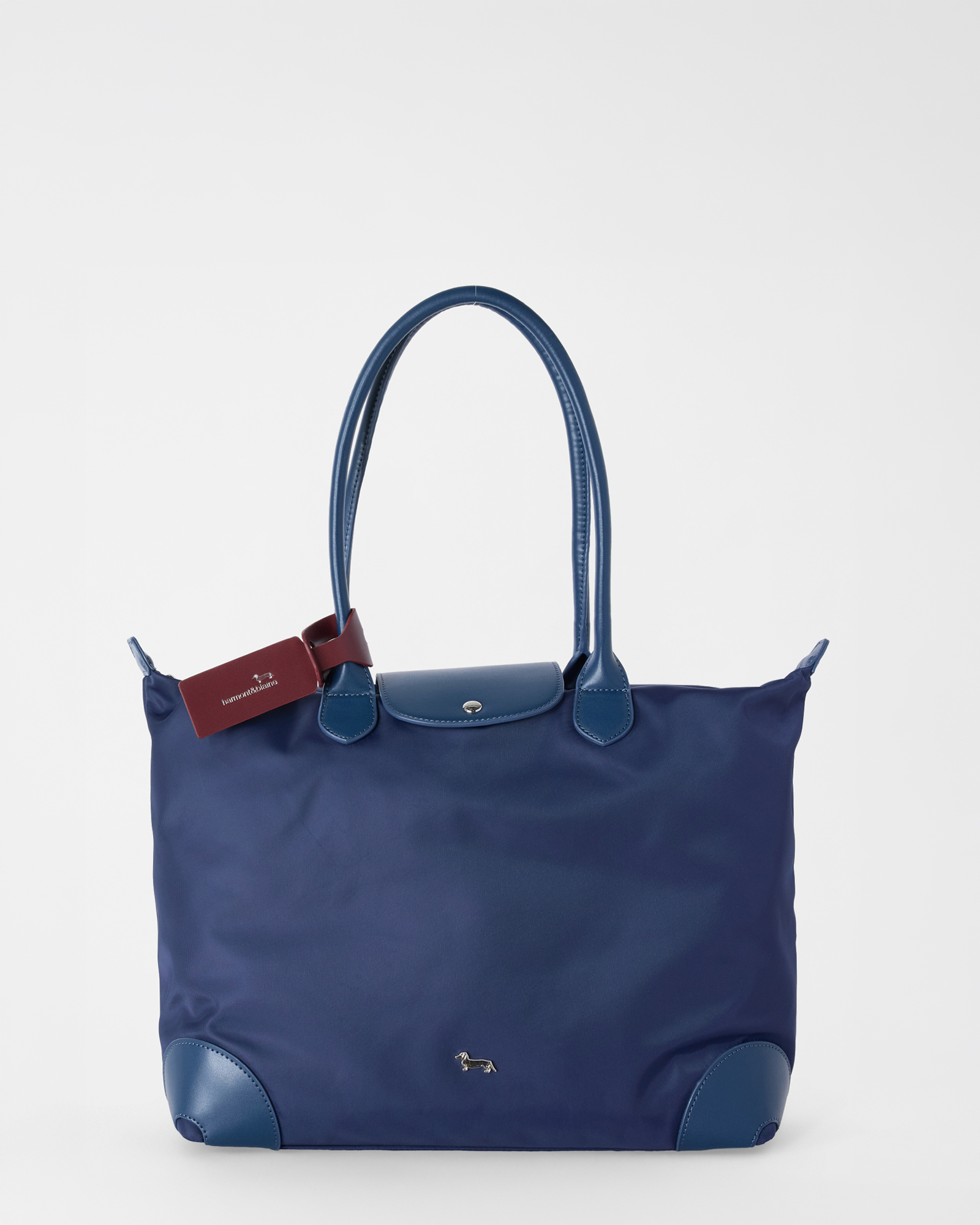 Shopping bag con piccola pattina Donna blu
