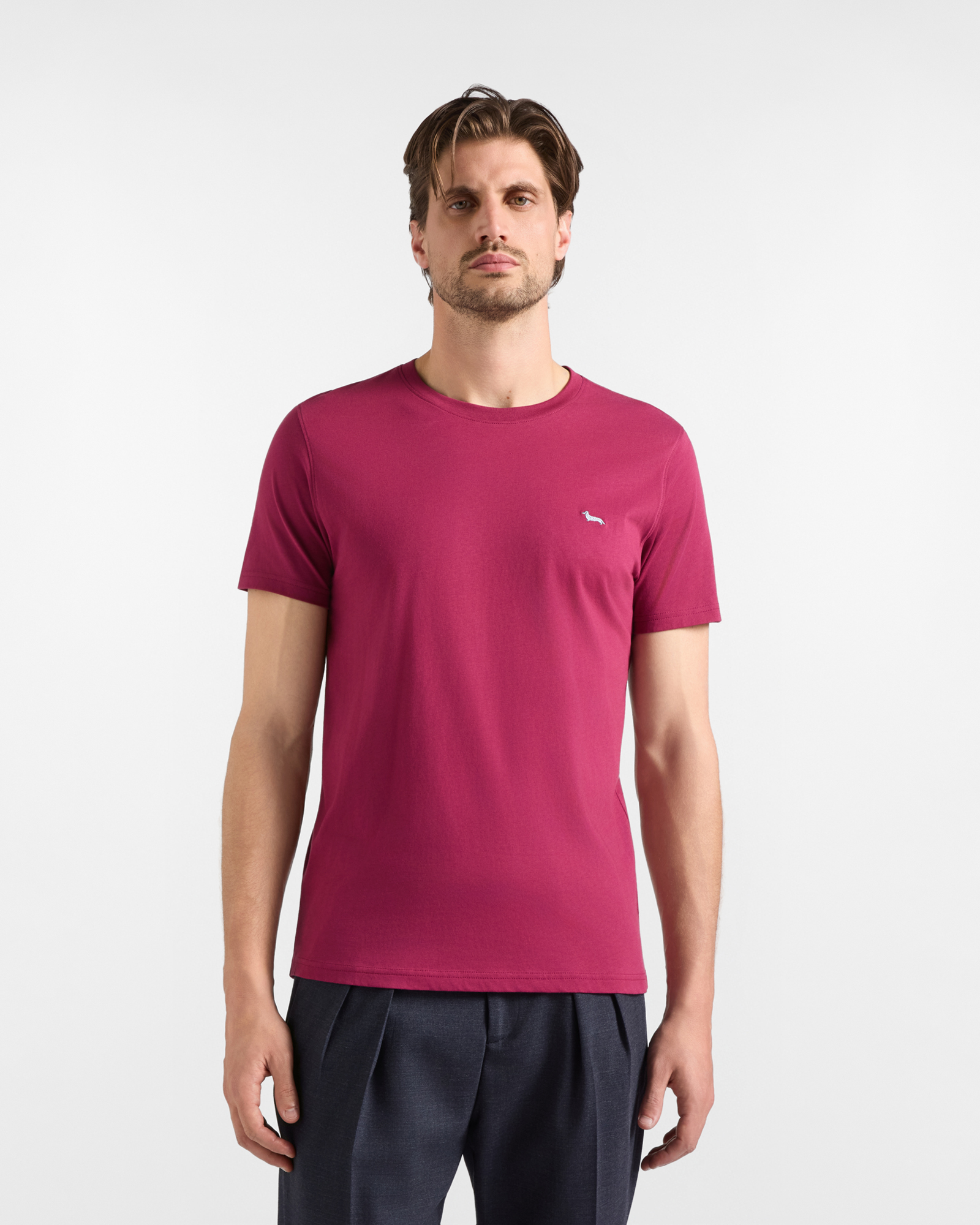T-shirt Uomo in 100% puro cotone indian rose Narrow Fit