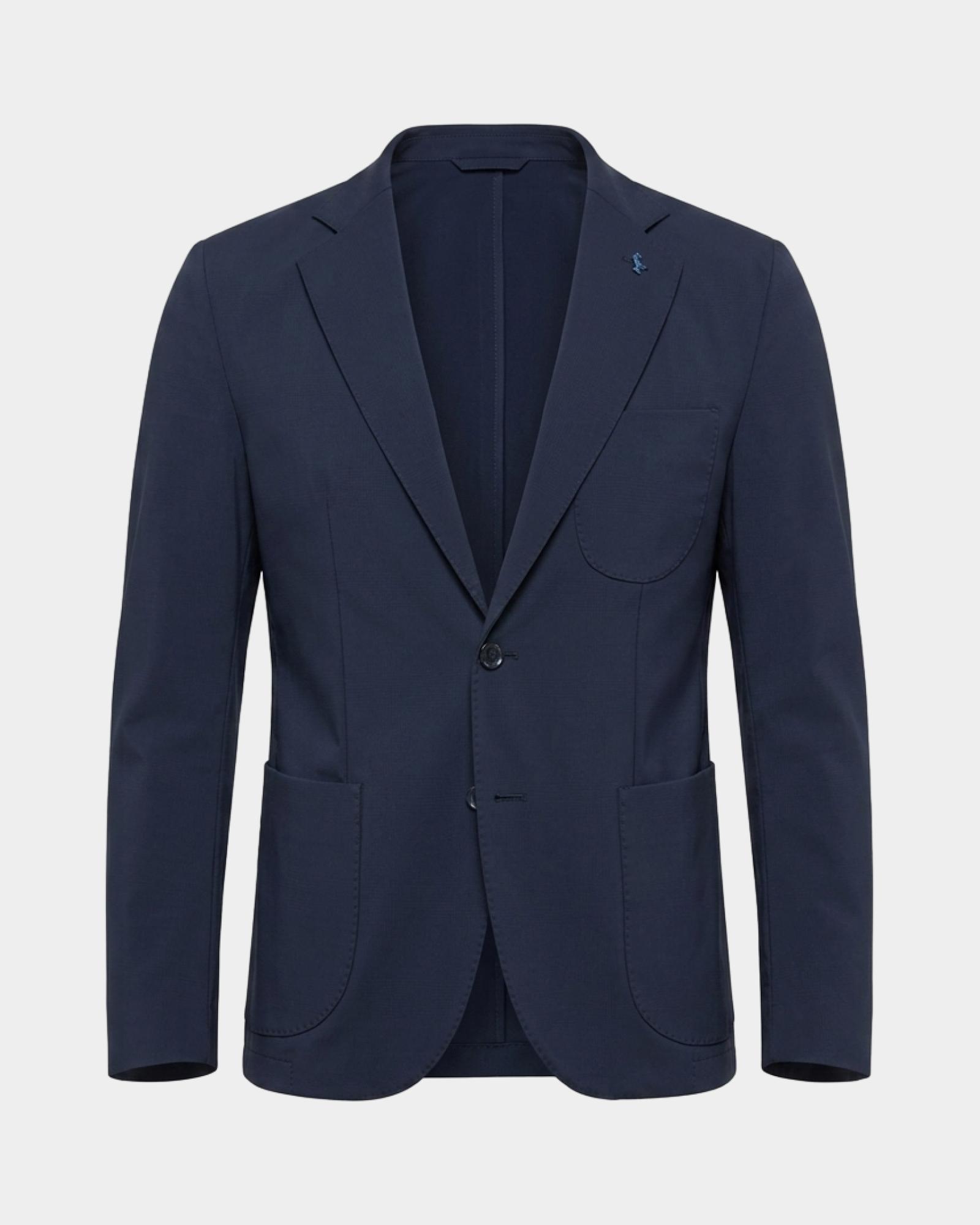 Cardigan Jacket da uomo destrutturata Made in Italy, BLU MARINE, large