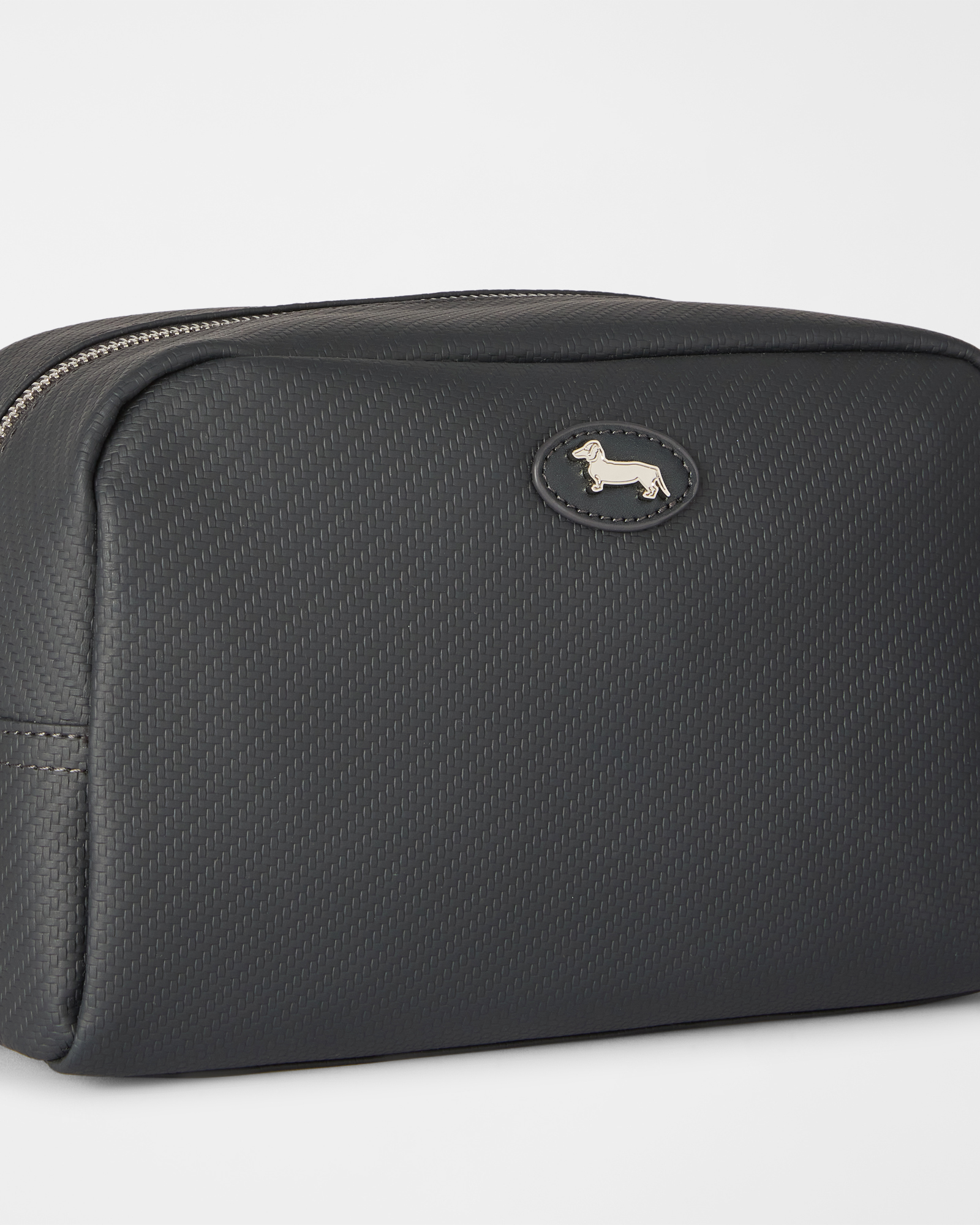 Pochette media uomo con manico, BLU NAVY, large