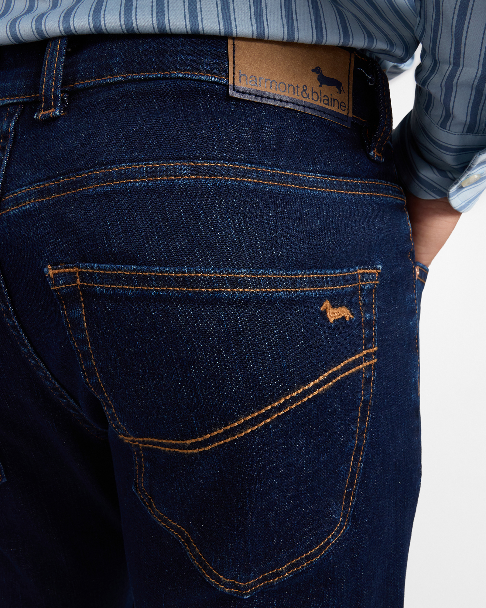 Pantalone Jeans 5 tasche Uomo in denim Narrow Fit, BLU DENIM, large