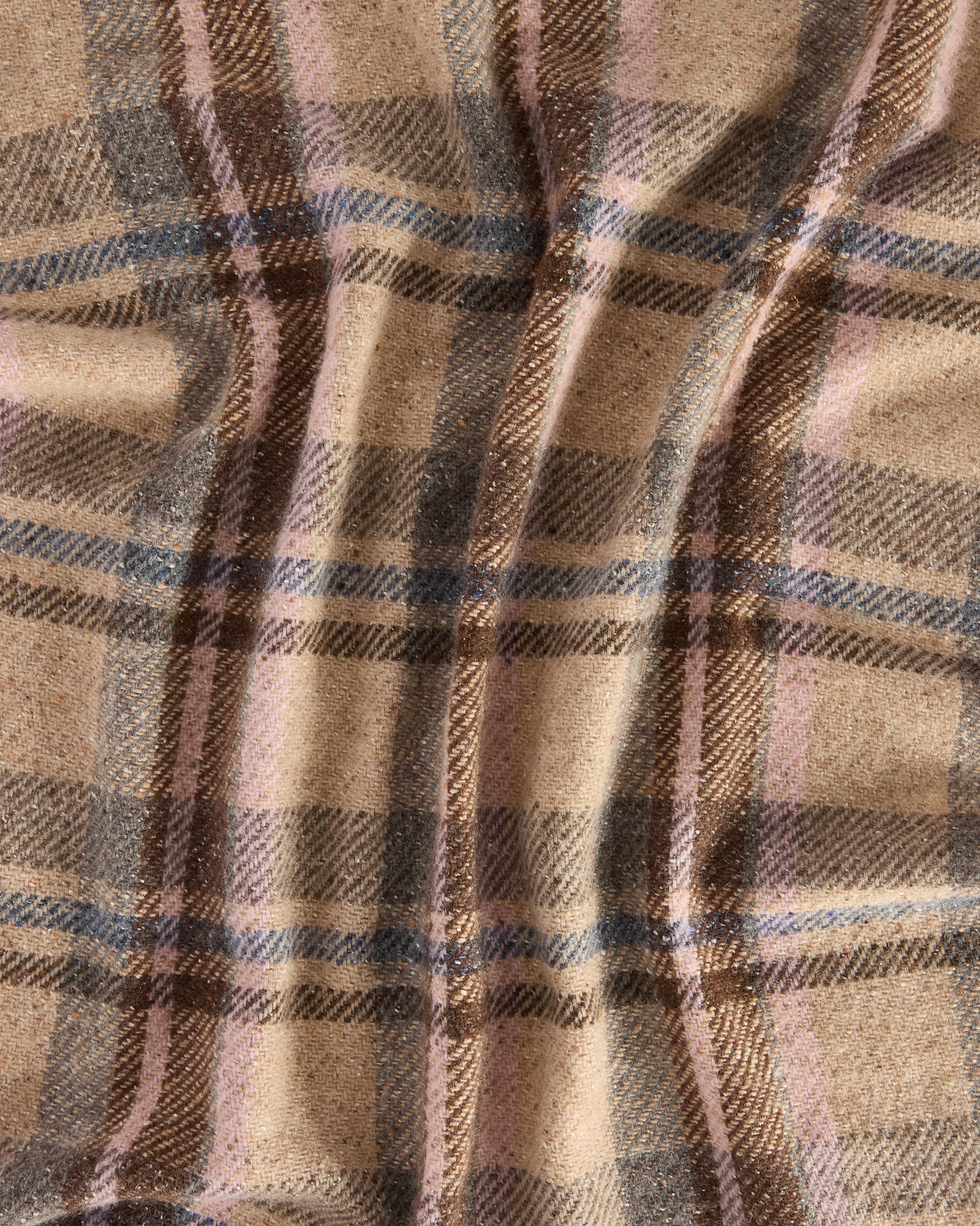 Sciarpa Uomo in misto lana e seta filo bottonato, BEIGE, large