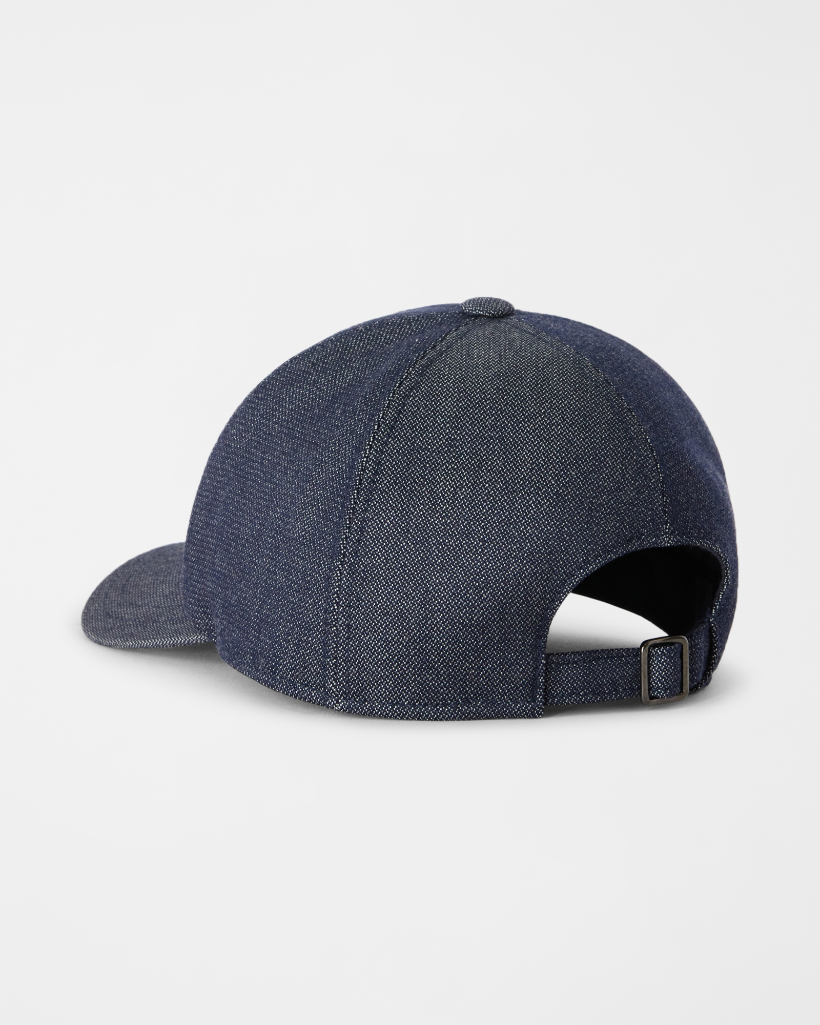 Baseball Cap Uomo mix materiali in misto lana e cotone, BLU DENIM, large
