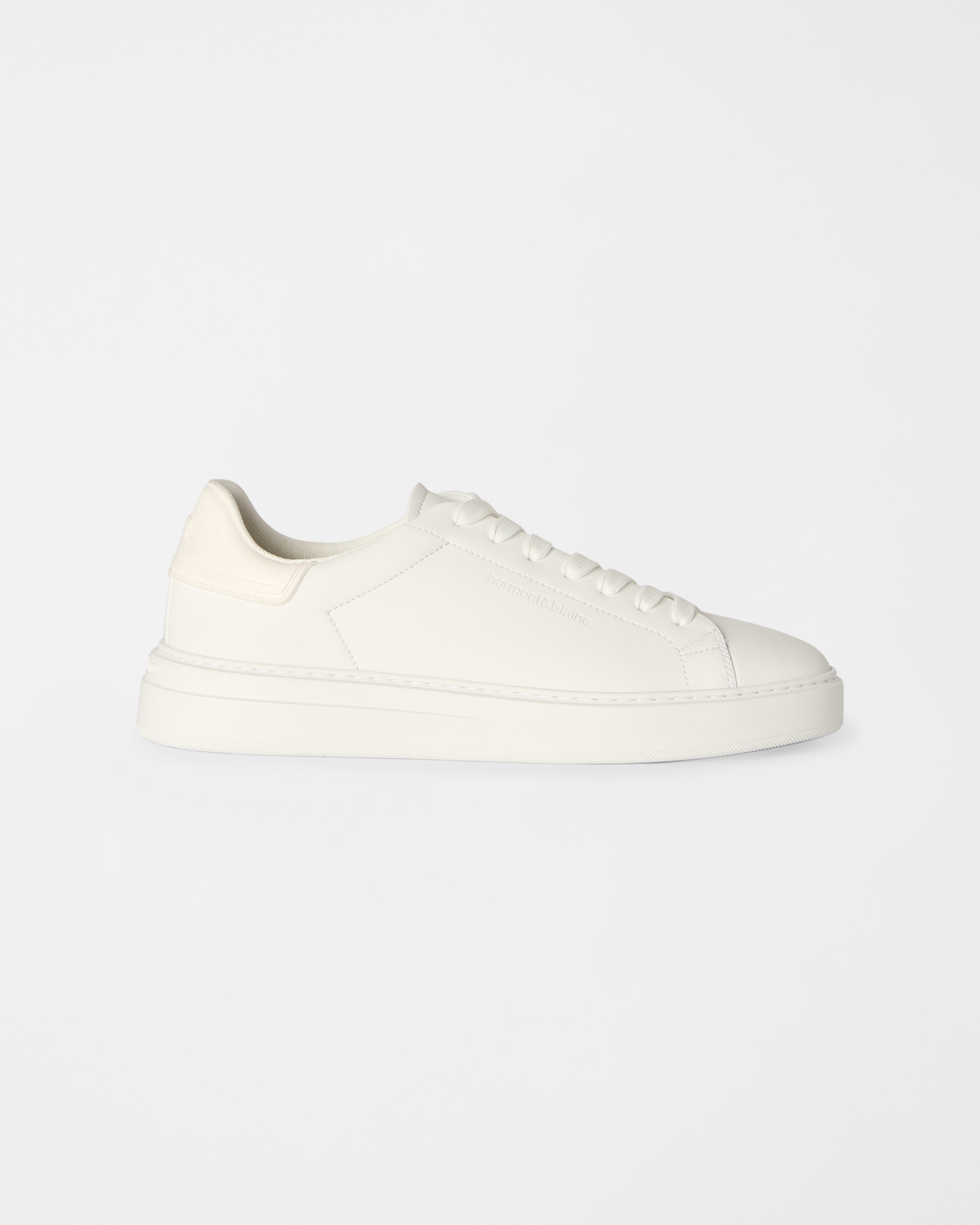 Sneaker Uomo in vera pelle liscia bianco