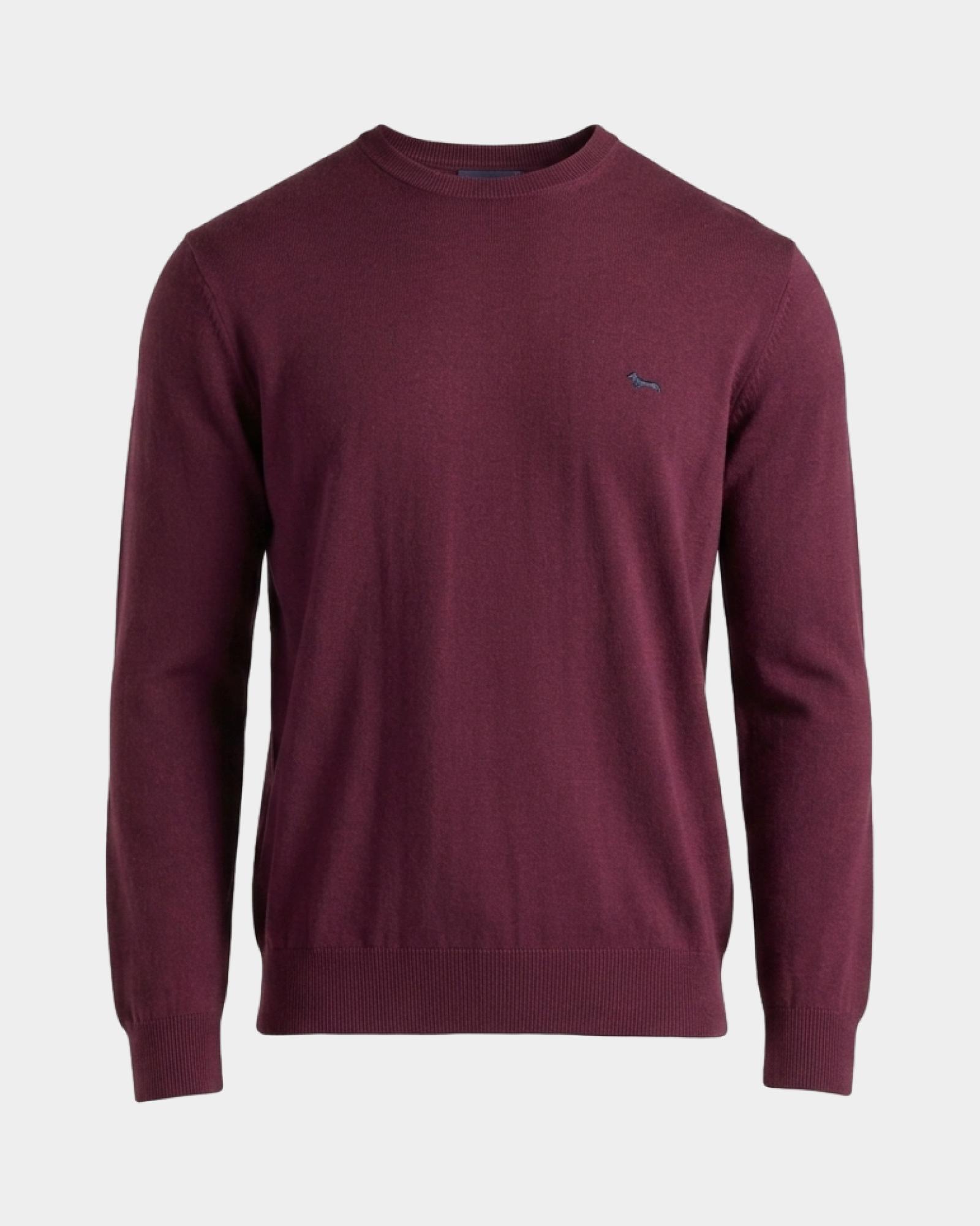 Maglia Uomo in misto lana e cotone  Regular Fit, VIOLA SCURO, large