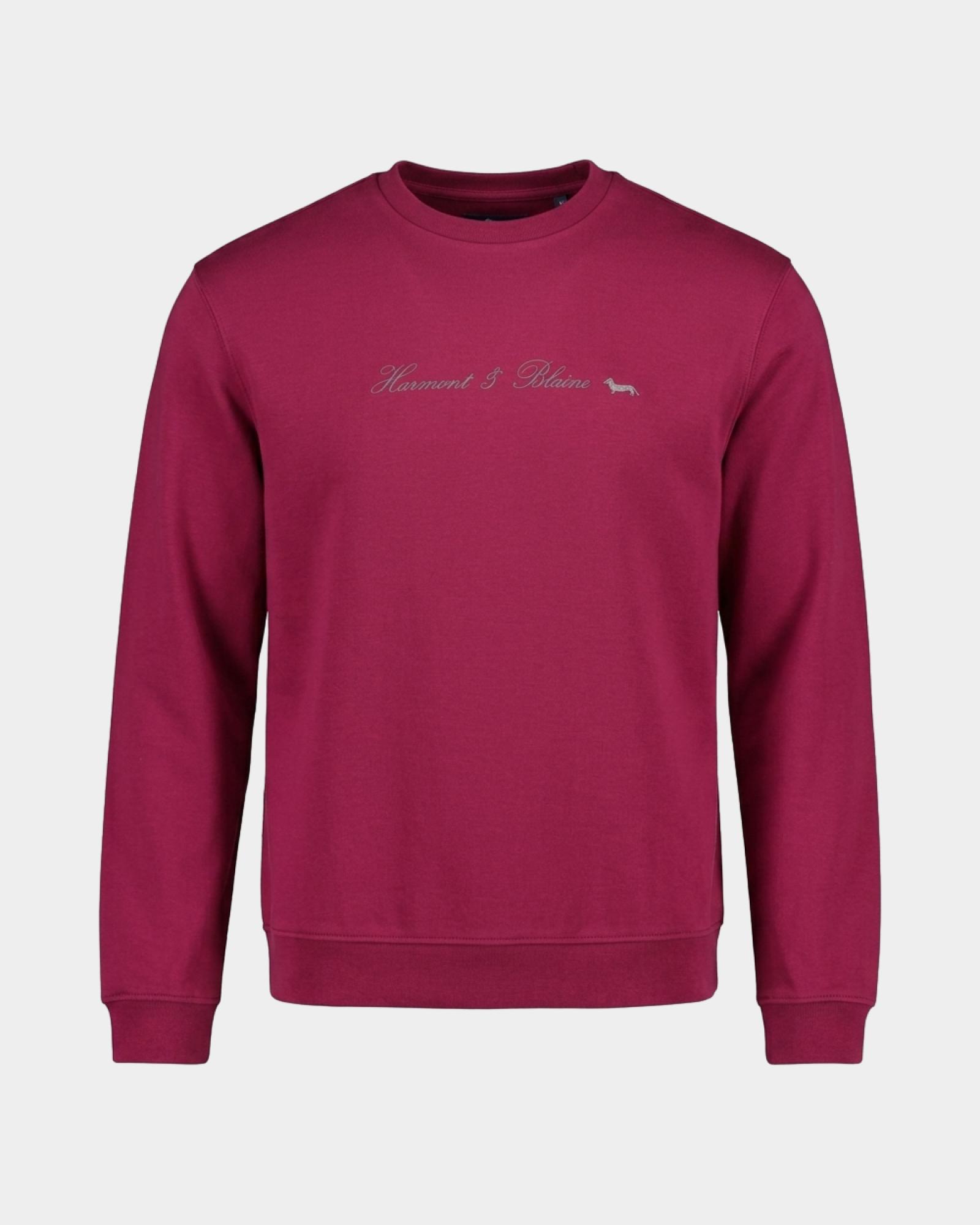 Felpa Uomo girocollo in puro cotone con logo 3D, INDIAN ROSE, large