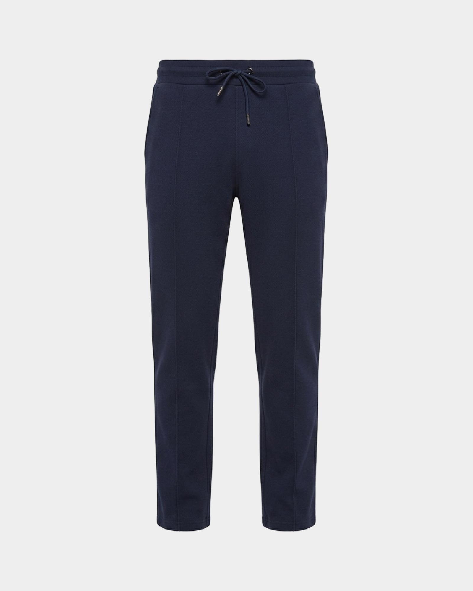 Pantaloni Sportivi HBJ Uomo in Tessuto Piquet, BLU SCURO, large
