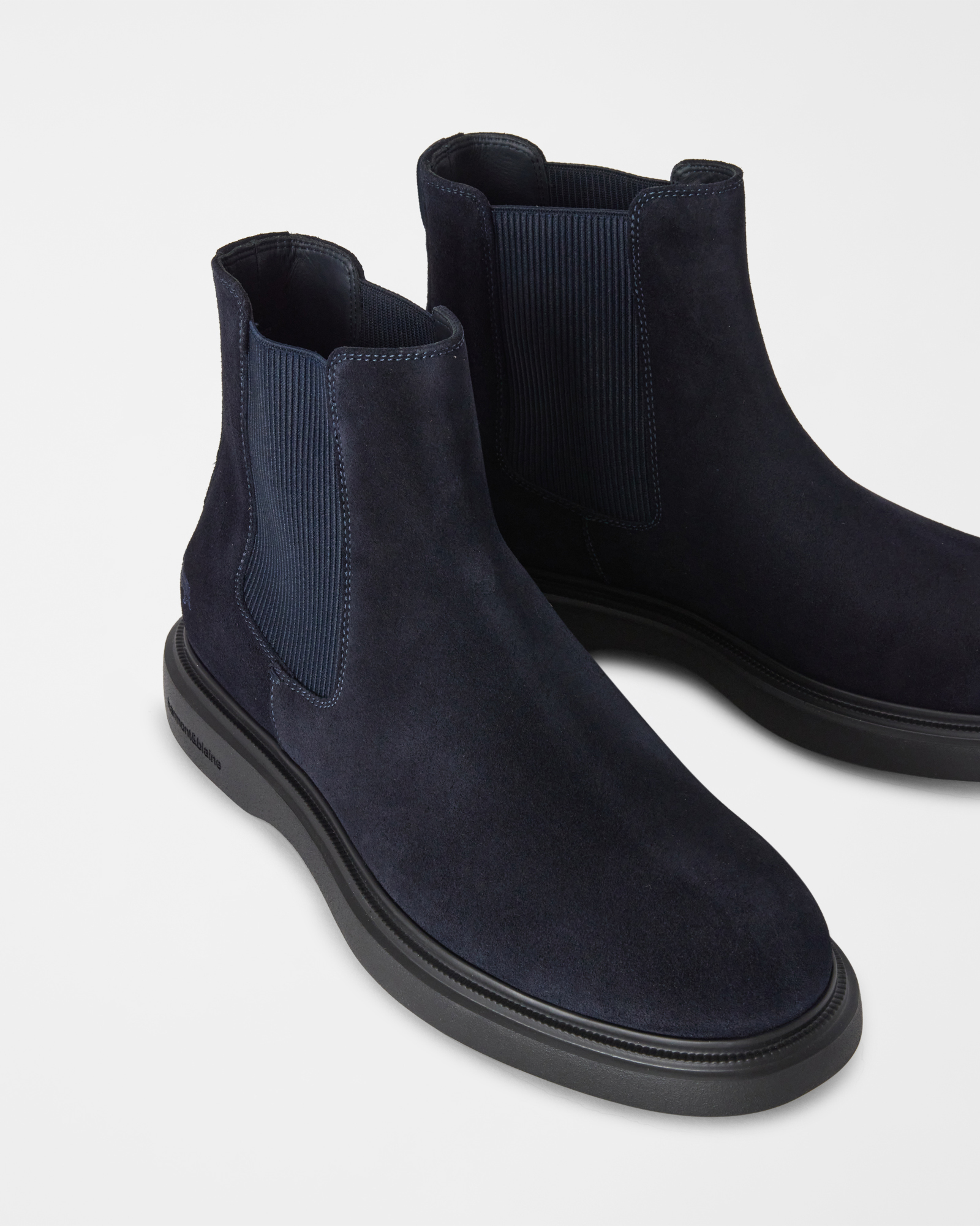 Chelsea boot Uomo in camoscio, BLU, large