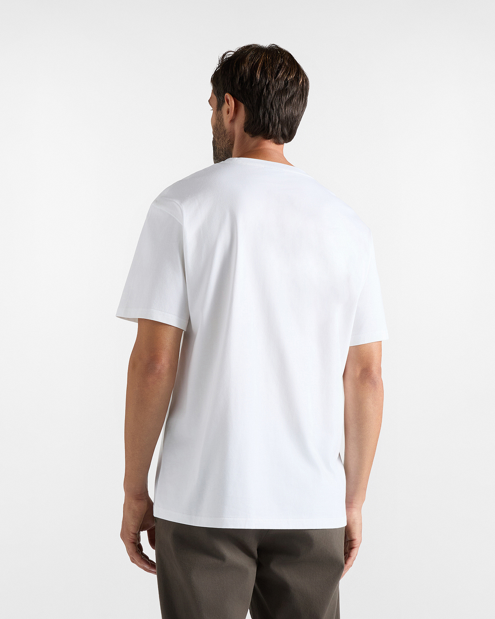 T-shirt Uomo in 100% puro cotone Relaxed Fit, BIANCO, large
