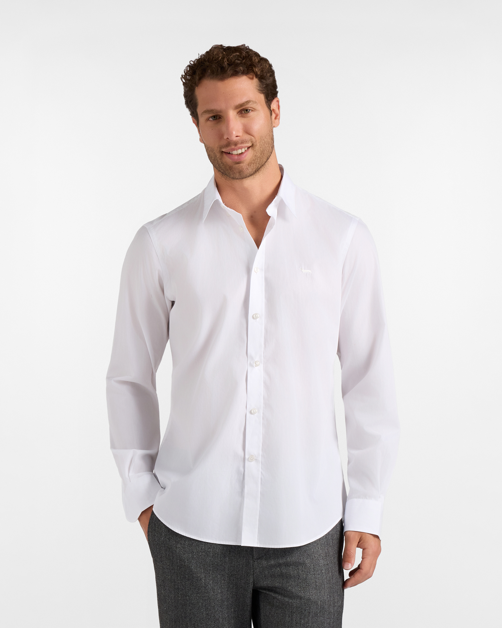 Camicia Uomo popeline Regular Fit bianco
