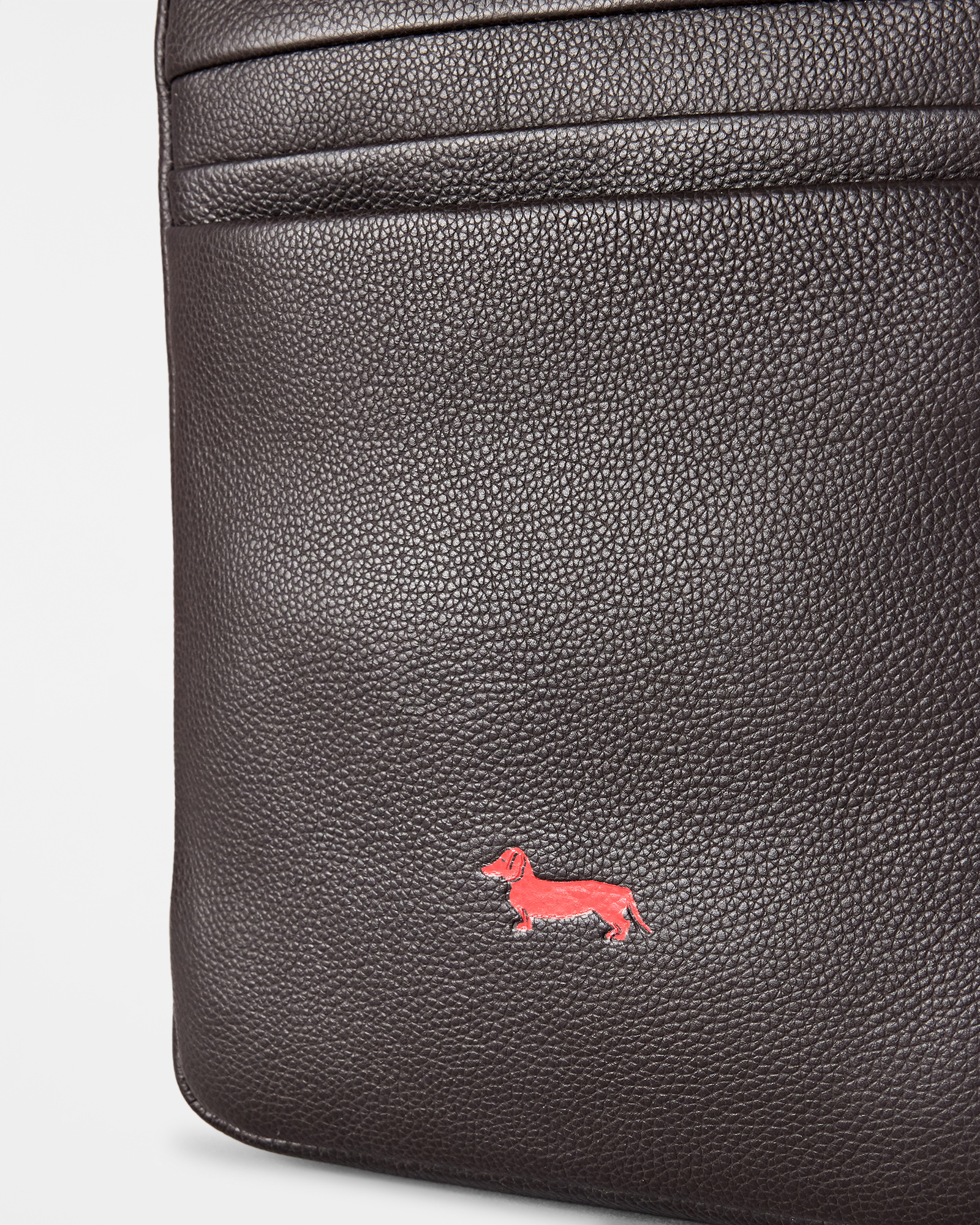 Borsa Uomo small reporter bag in vera pelle rovere moro, ROVERE MORO, large