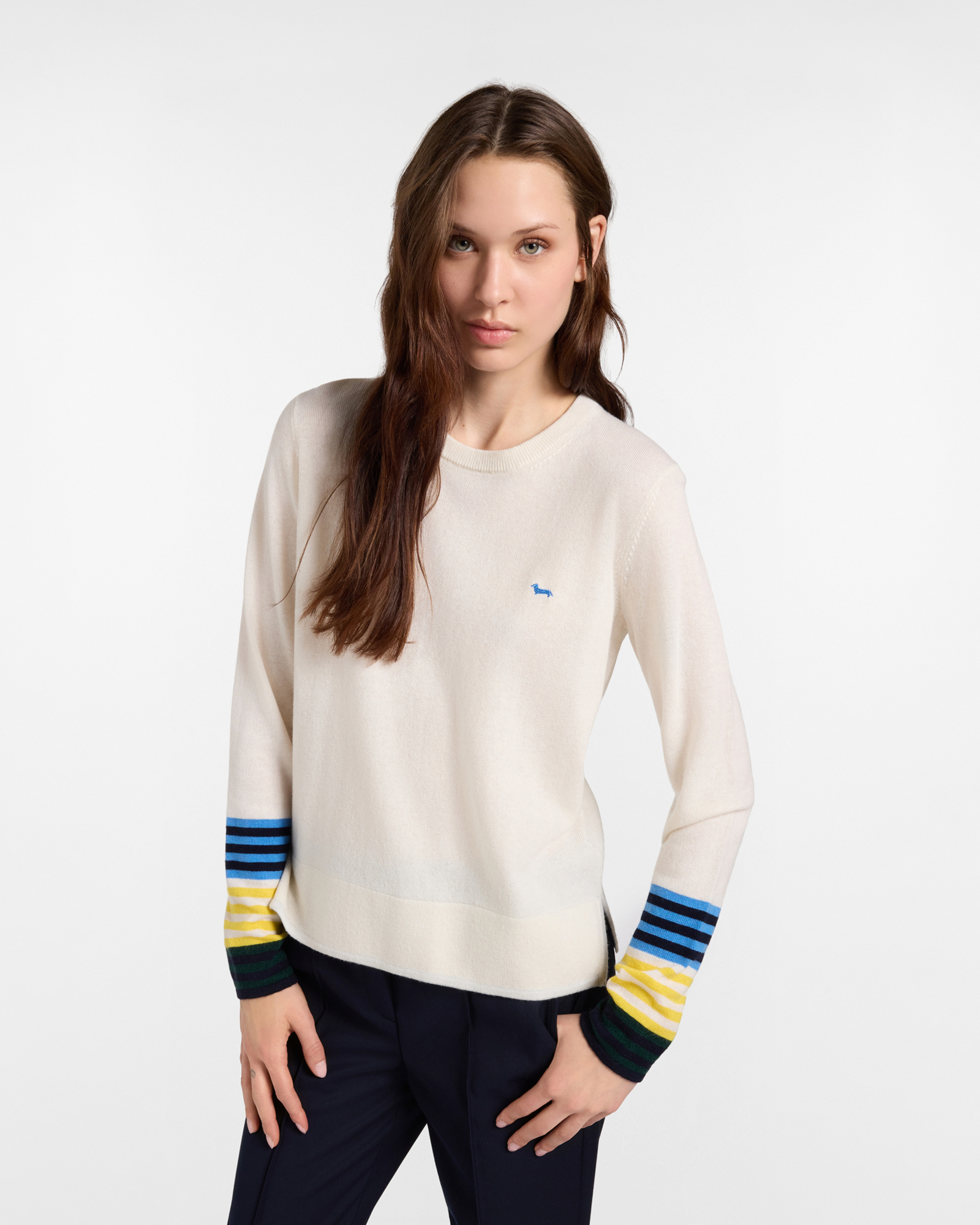 Maglia Donna in misto lana bianca