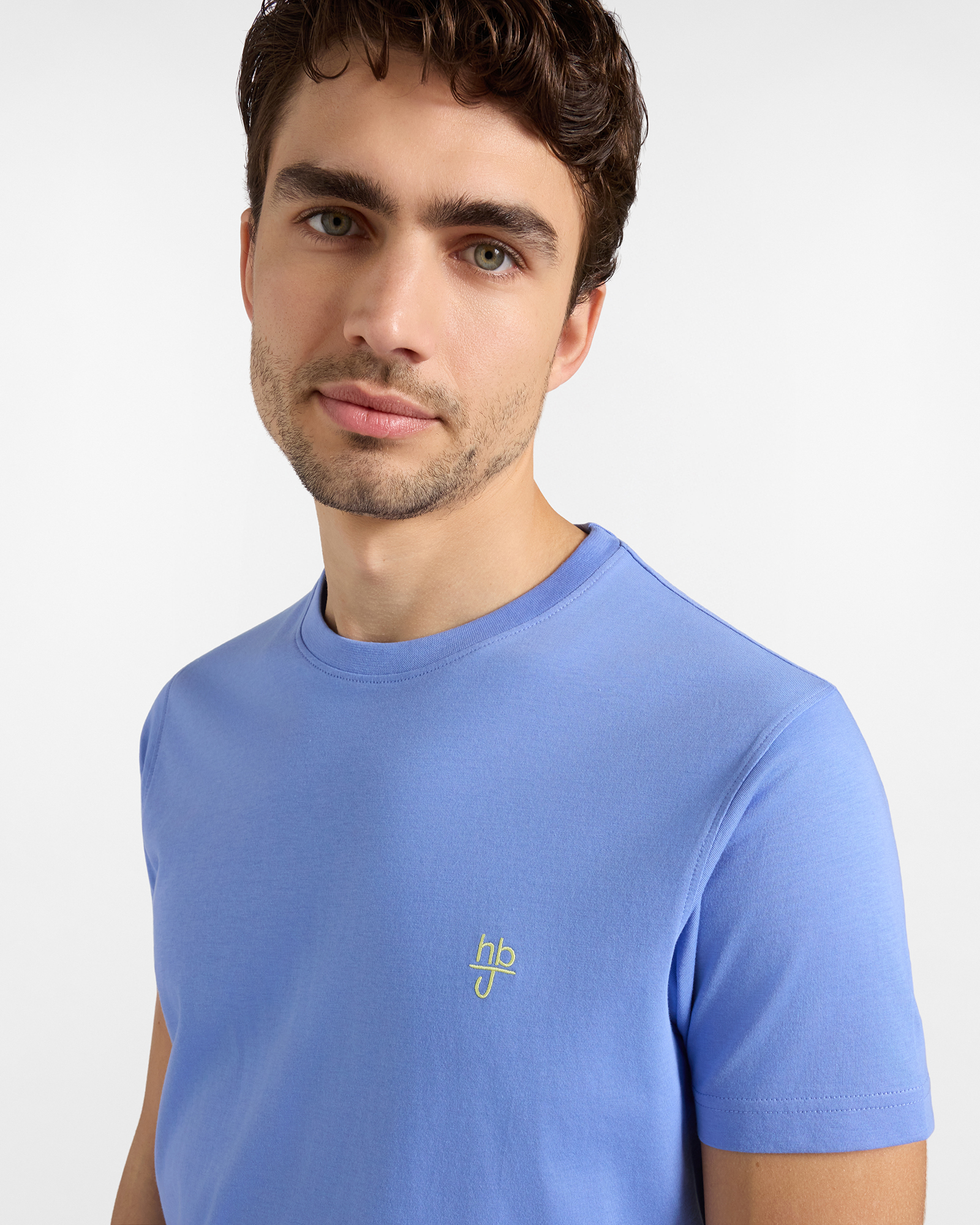 T-shirt HBJ Uomo Narrow Fit in puro cotone, ORTENSIA, large