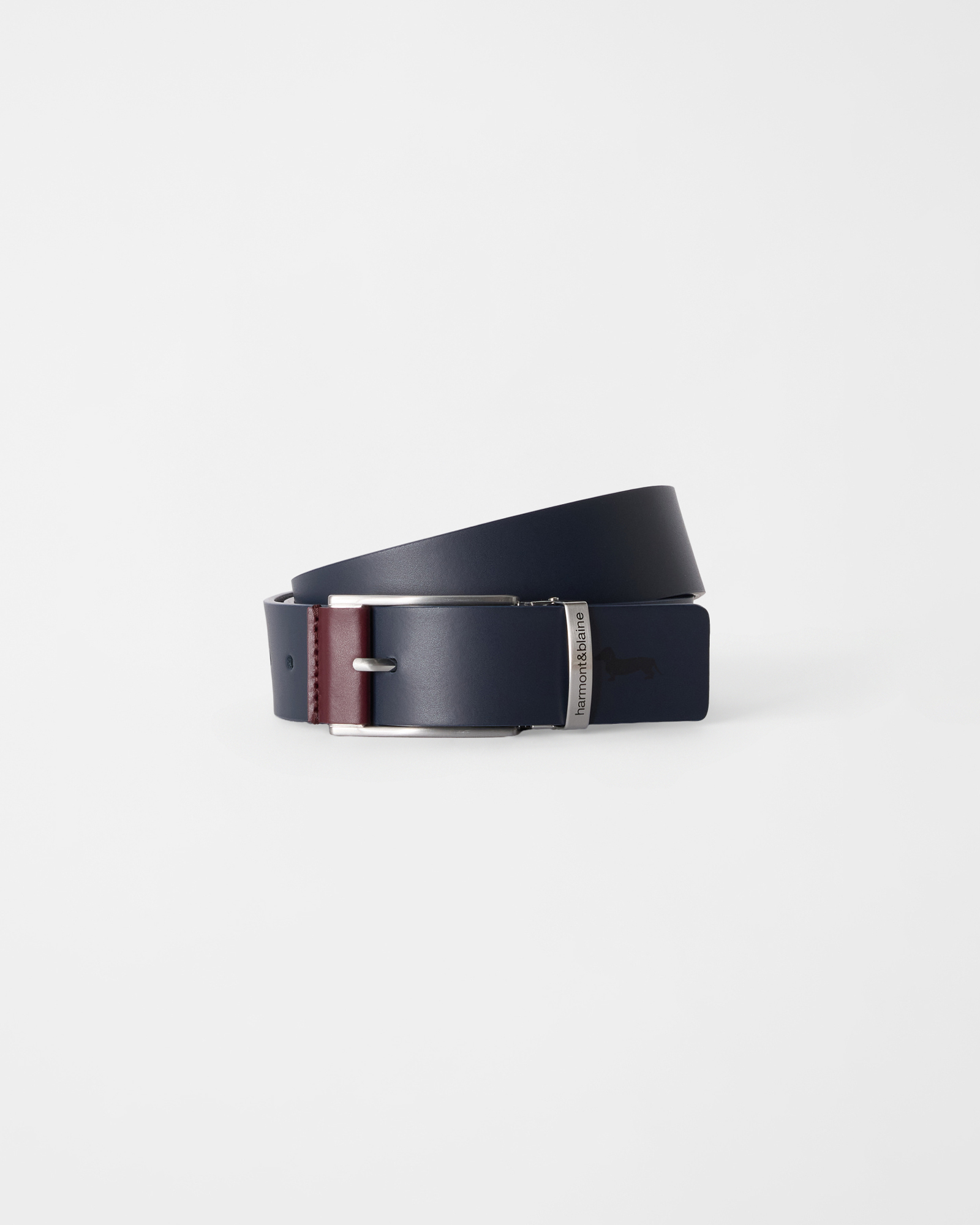 Cintura Uomo in vera pelle blu