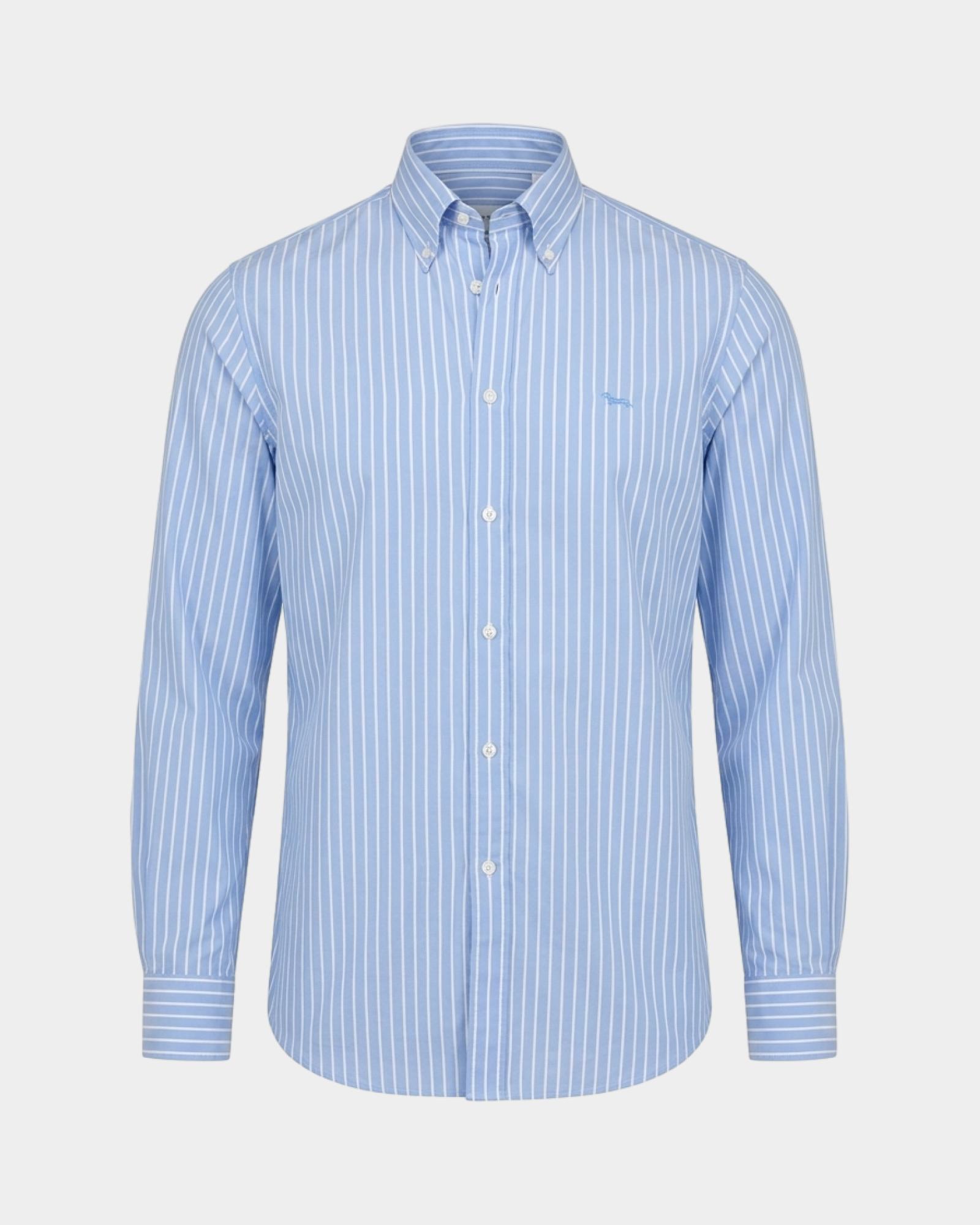 Camicia Uomo riga larga tinto filo Regular Fit rosso, SKY, large