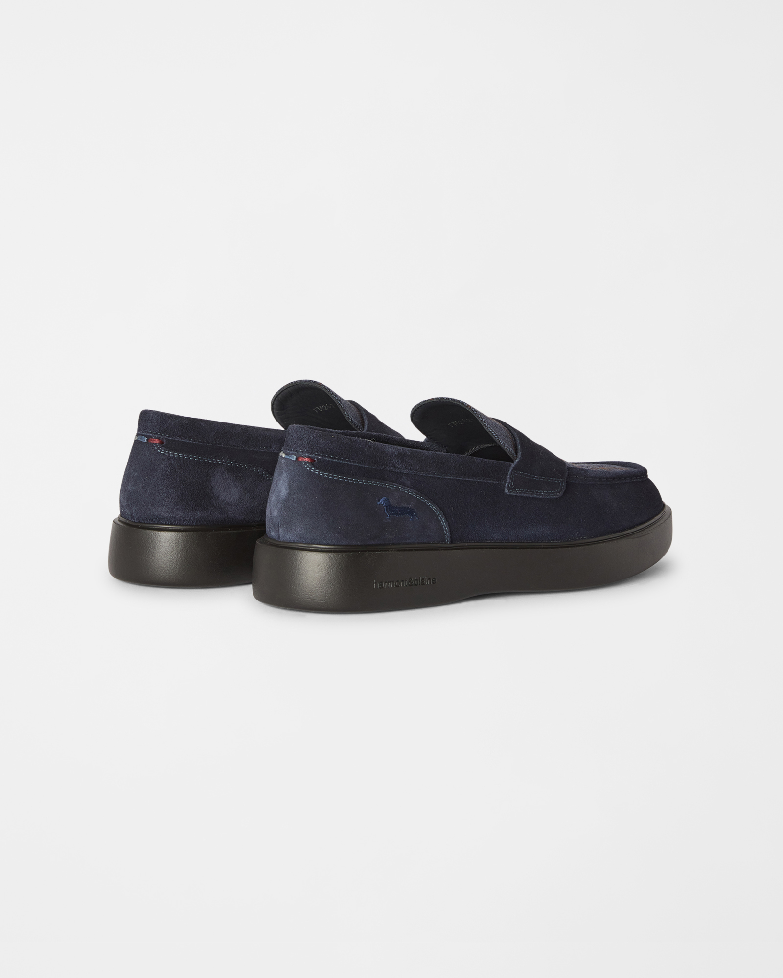 Mocassino Uomo in Camoscio e Tessuto Tartan, BLU - BLU, large