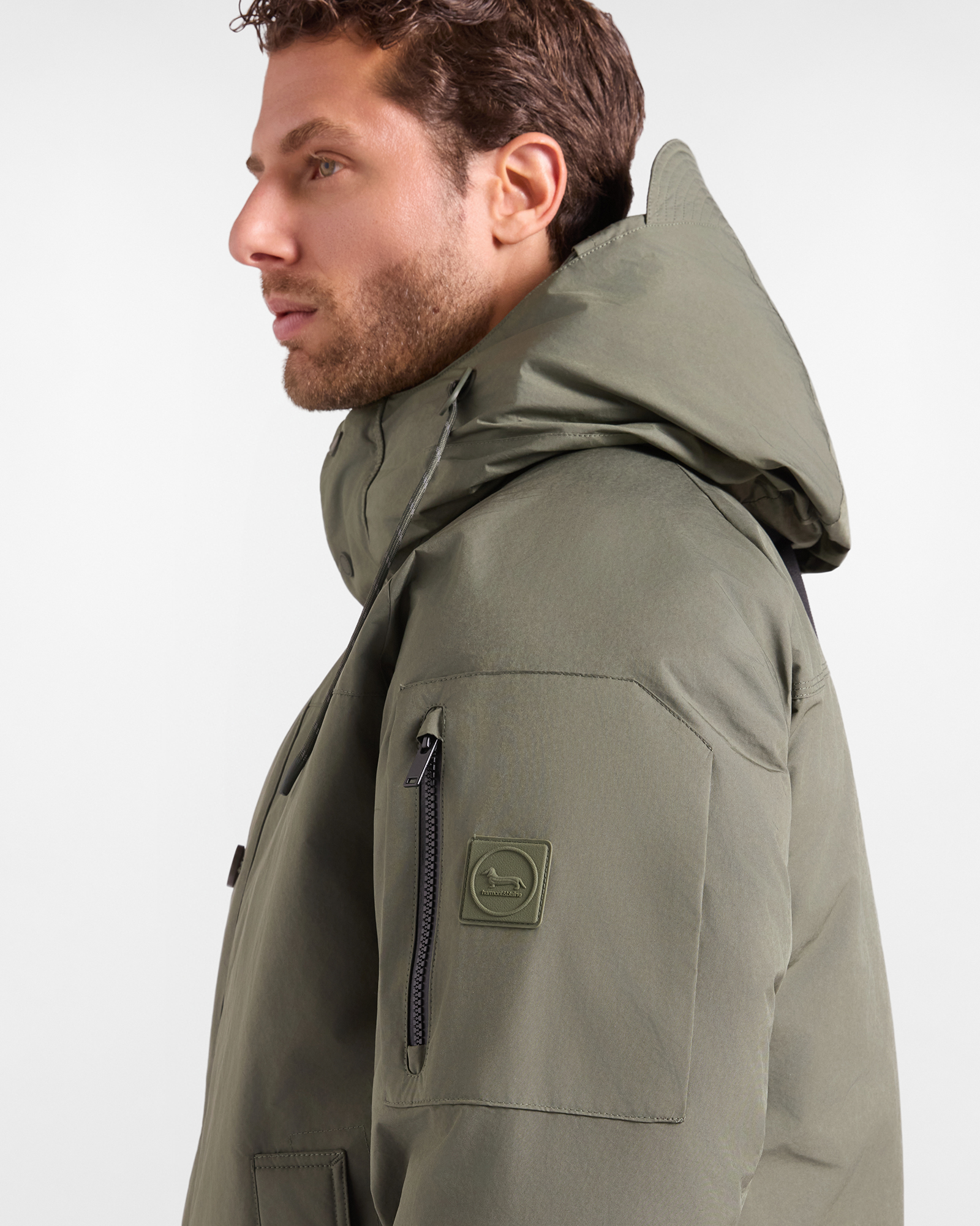 Giubbino Uomo in nylon gommato 3in1, VERDE PETROLIO, large