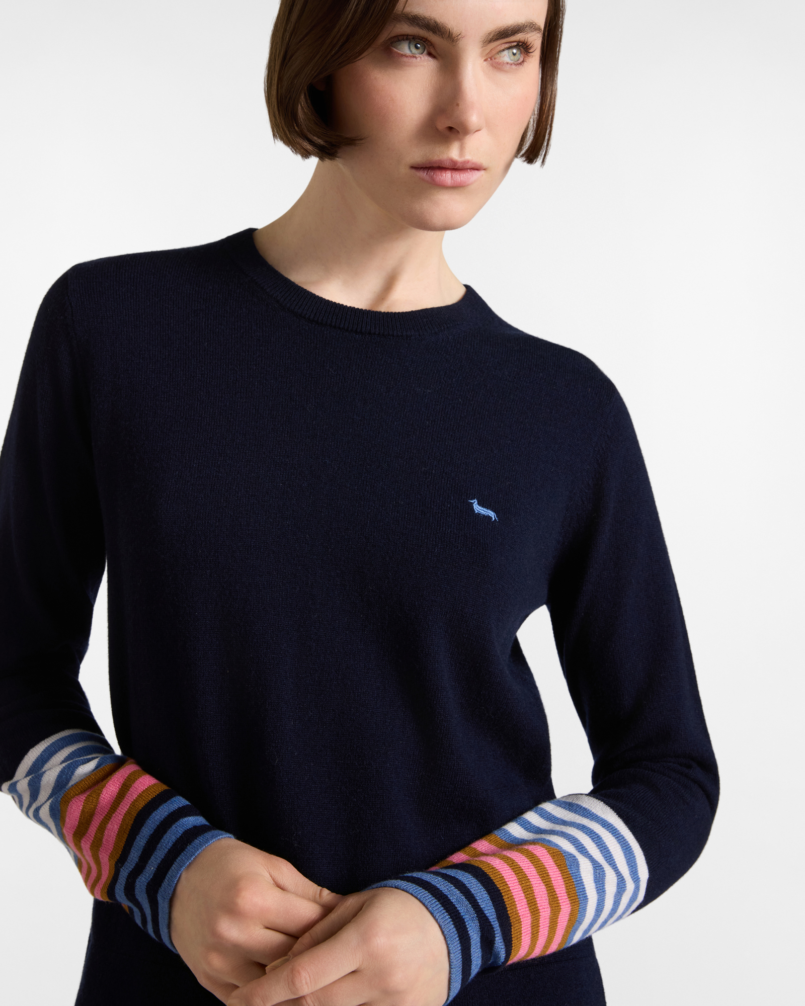 Maglia Donna in misto lana, BLU, large