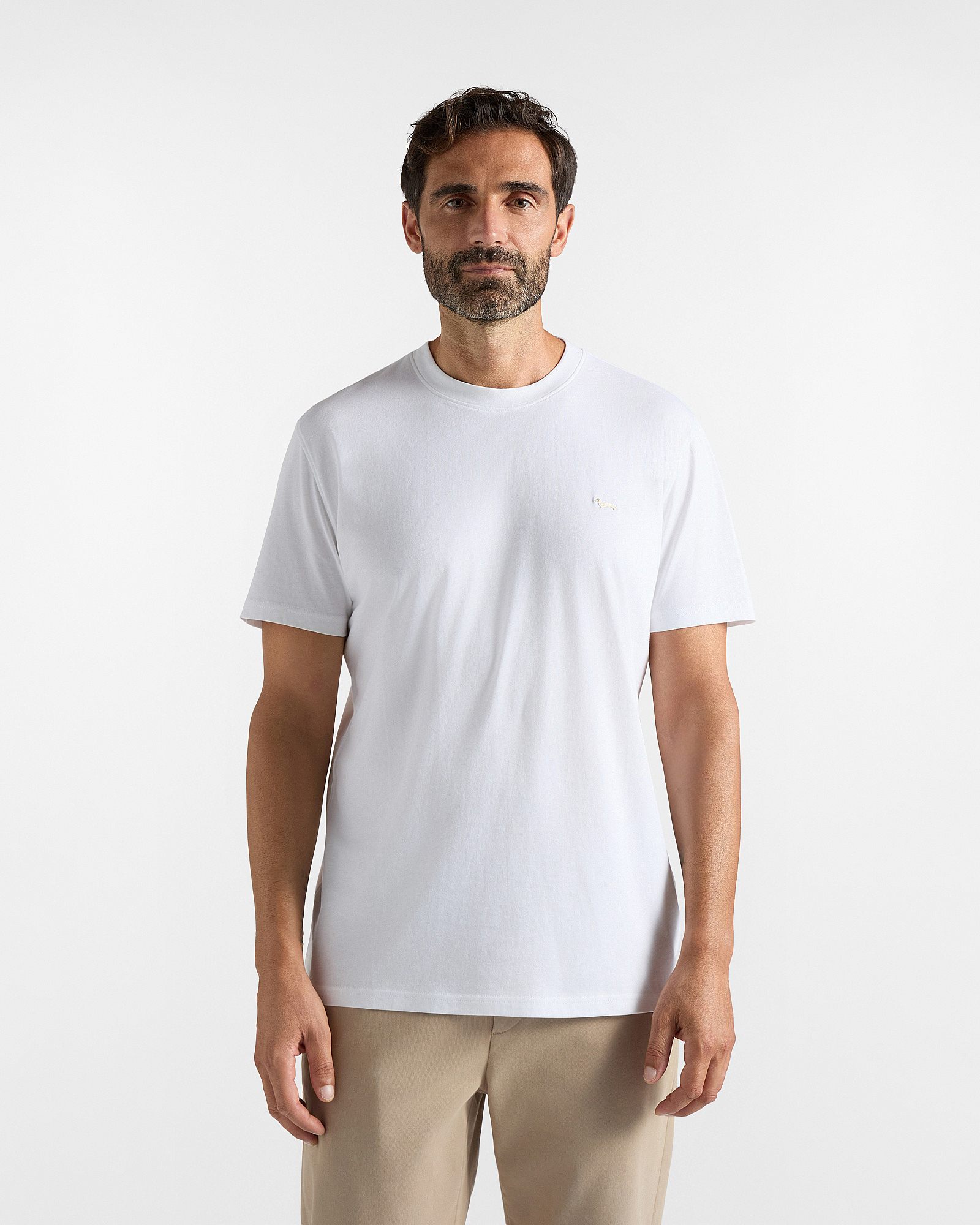 T-shirt Uomo in 100% puro cotone bianco Regular Fit