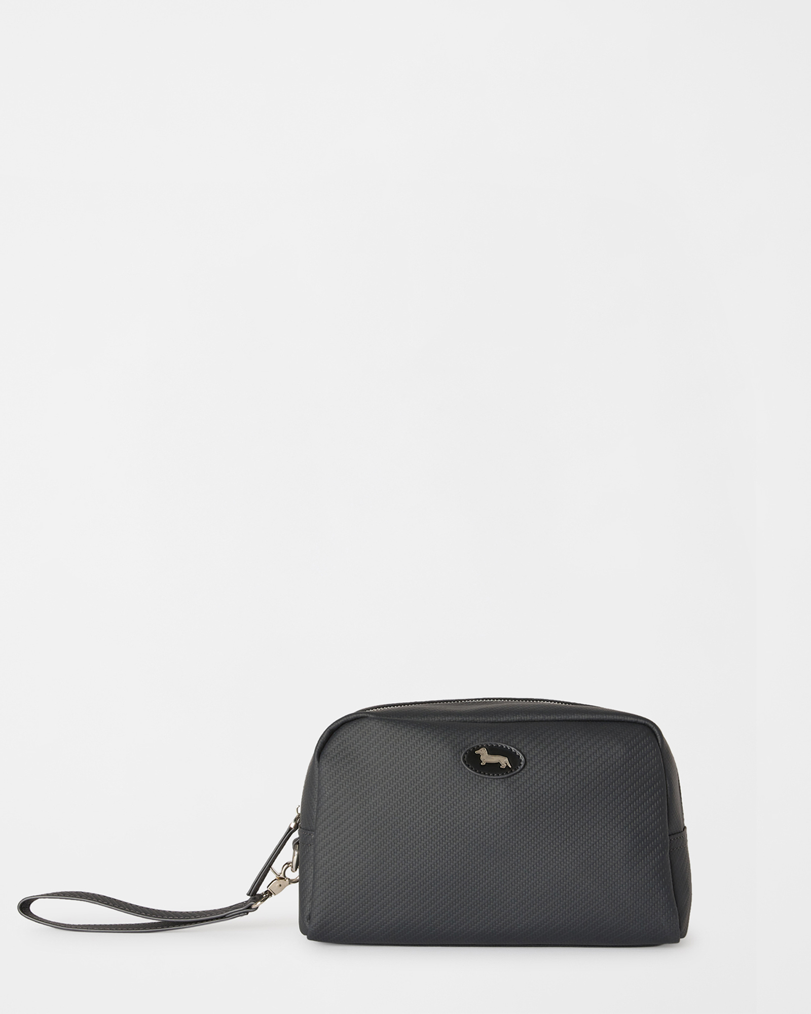 Pochette media uomo con manico blu