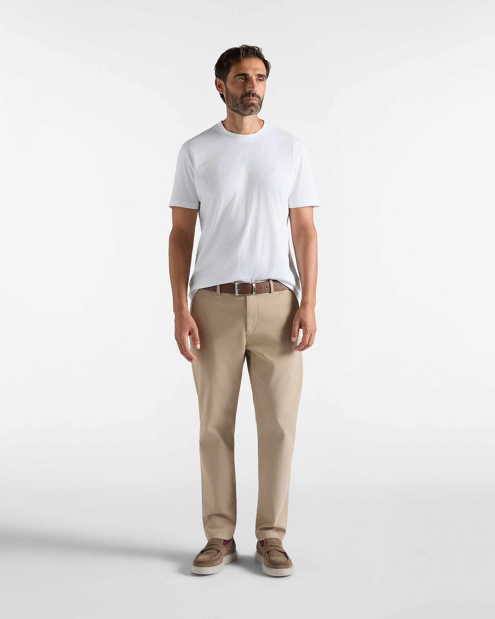 T-shirt Uomo in 100% puro cotone Regular Fit, BIANCO, large