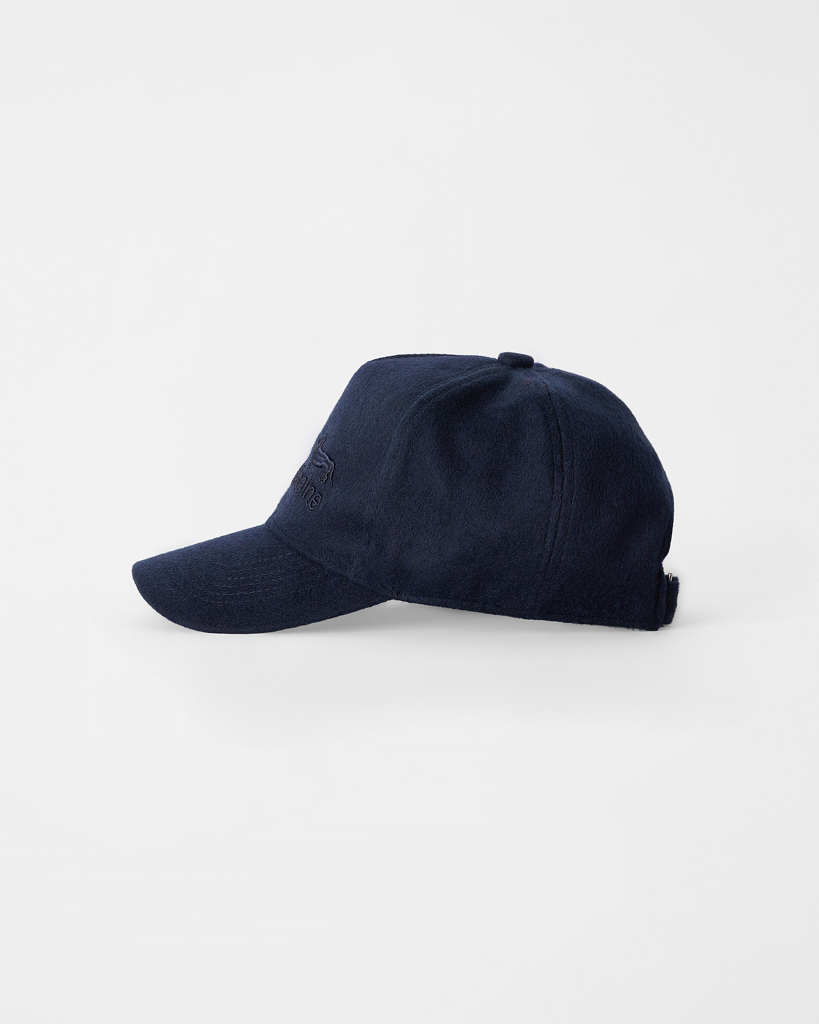 Cappello baseball da uomo in misto lana con bassotto ricamato, BLU, large