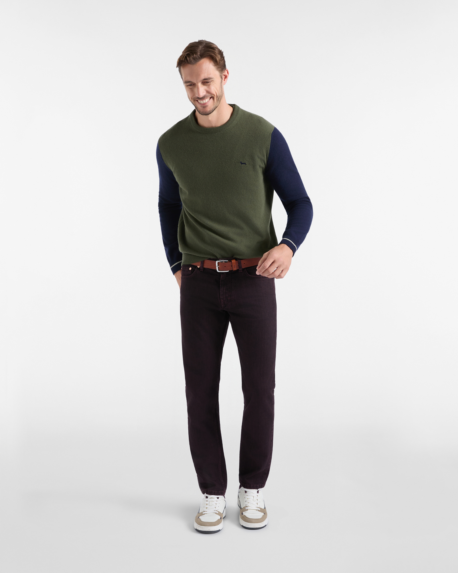 Maglia Uomo in misto cashmere  Regular Fit, VERDE SPORT, large
