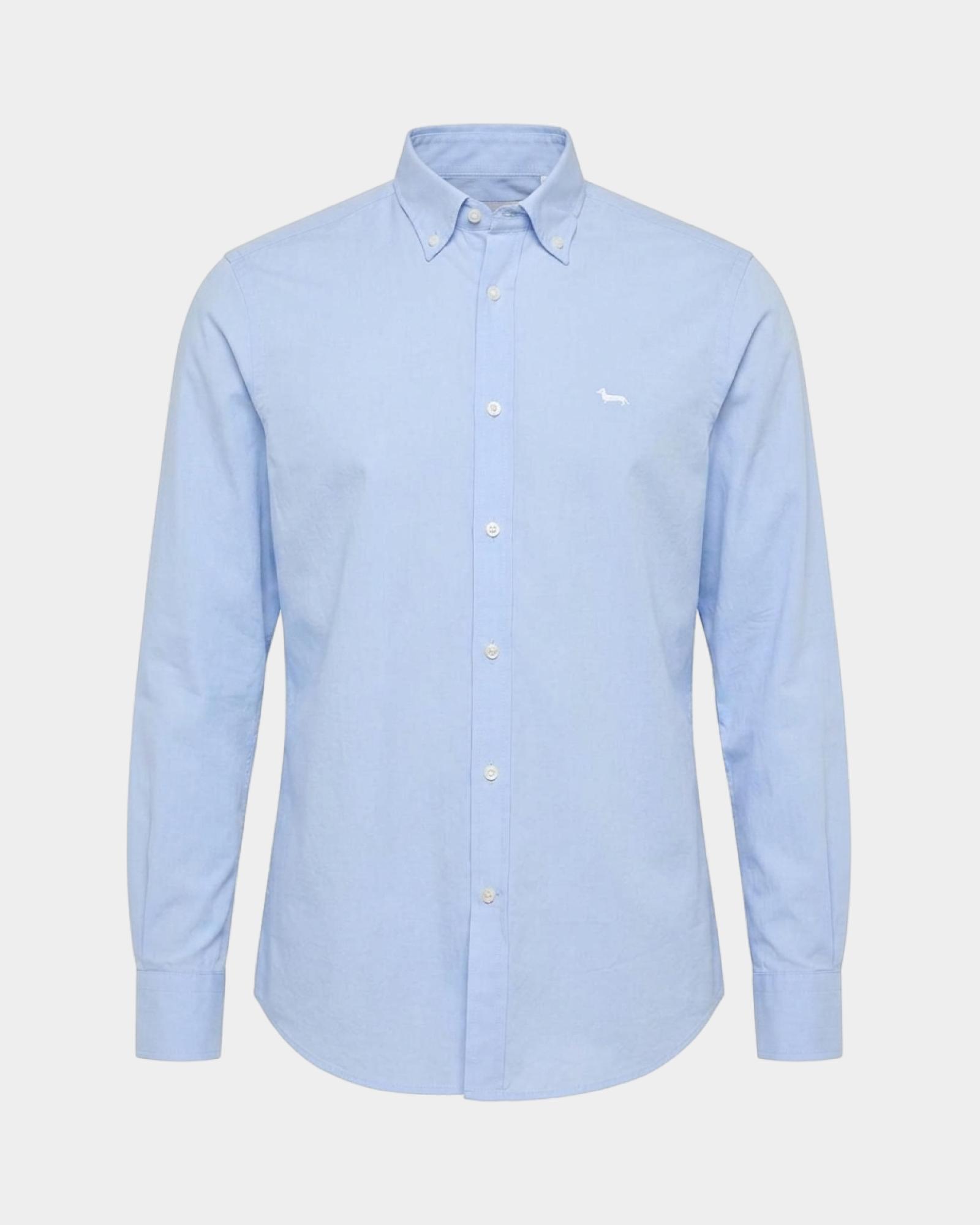 Camicia Uomo in tessuto fil-&agrave;-fil Regular Fit, SKY, large