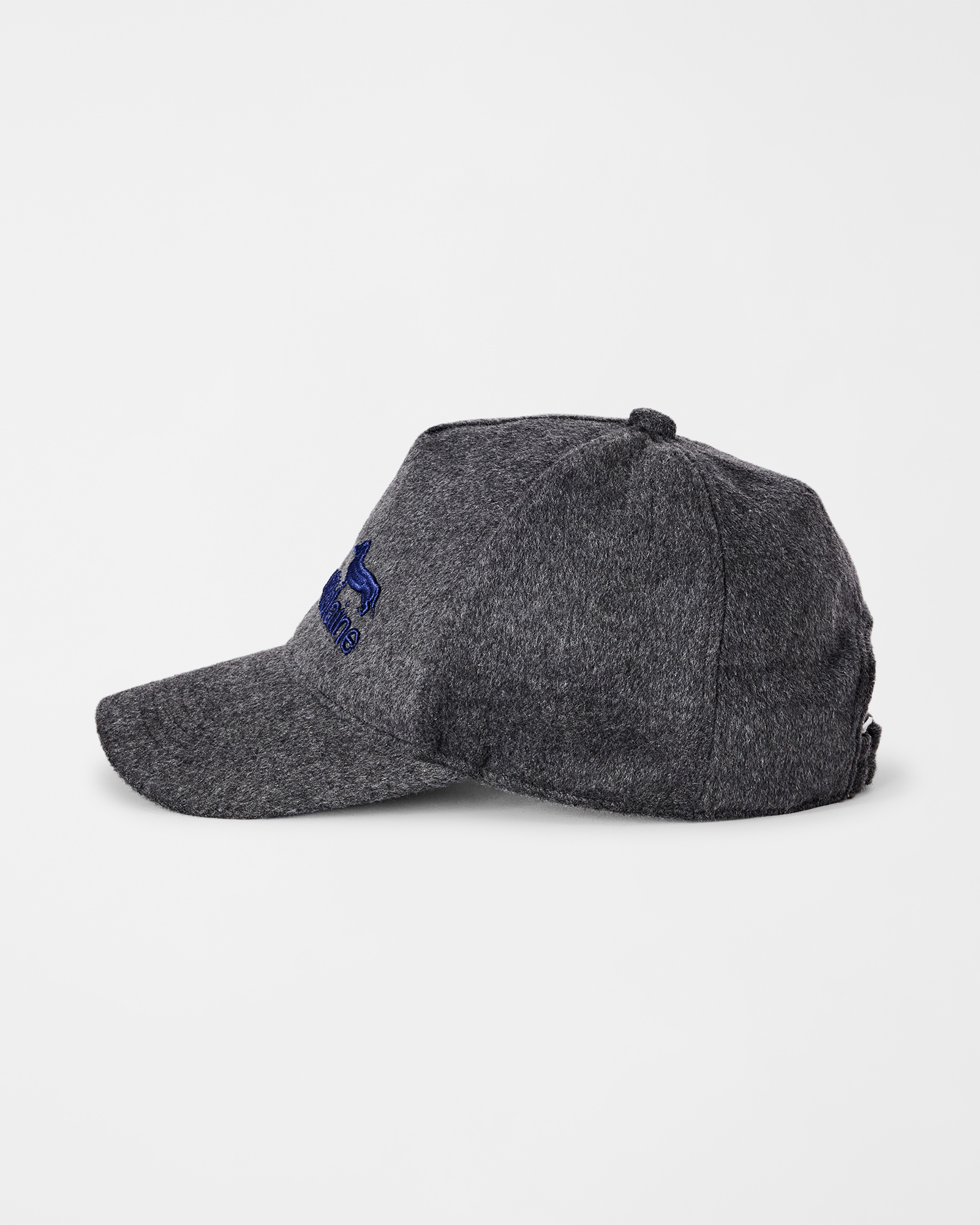 Cappello baseball da uomo in misto lana con bassotto ricamato, GRIGIO, large