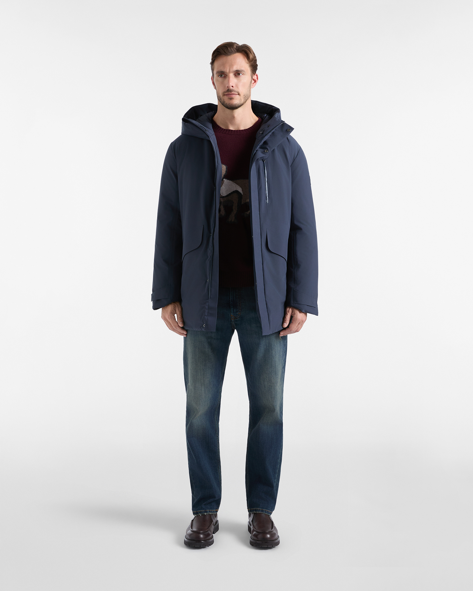 Giubbino Uomo softshell in tessuto tecnico, BLU NAVY, large