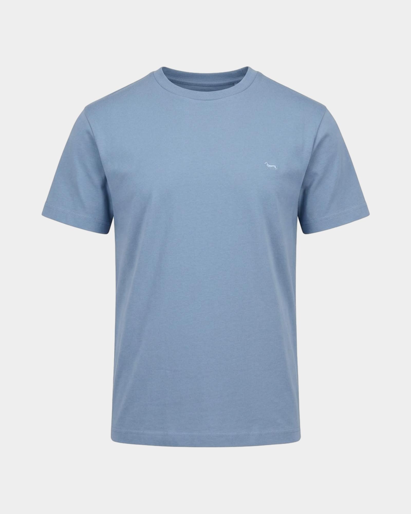 T-shirt Uomo in 100% puro cotone Relaxed Fit, AZZURRO, large