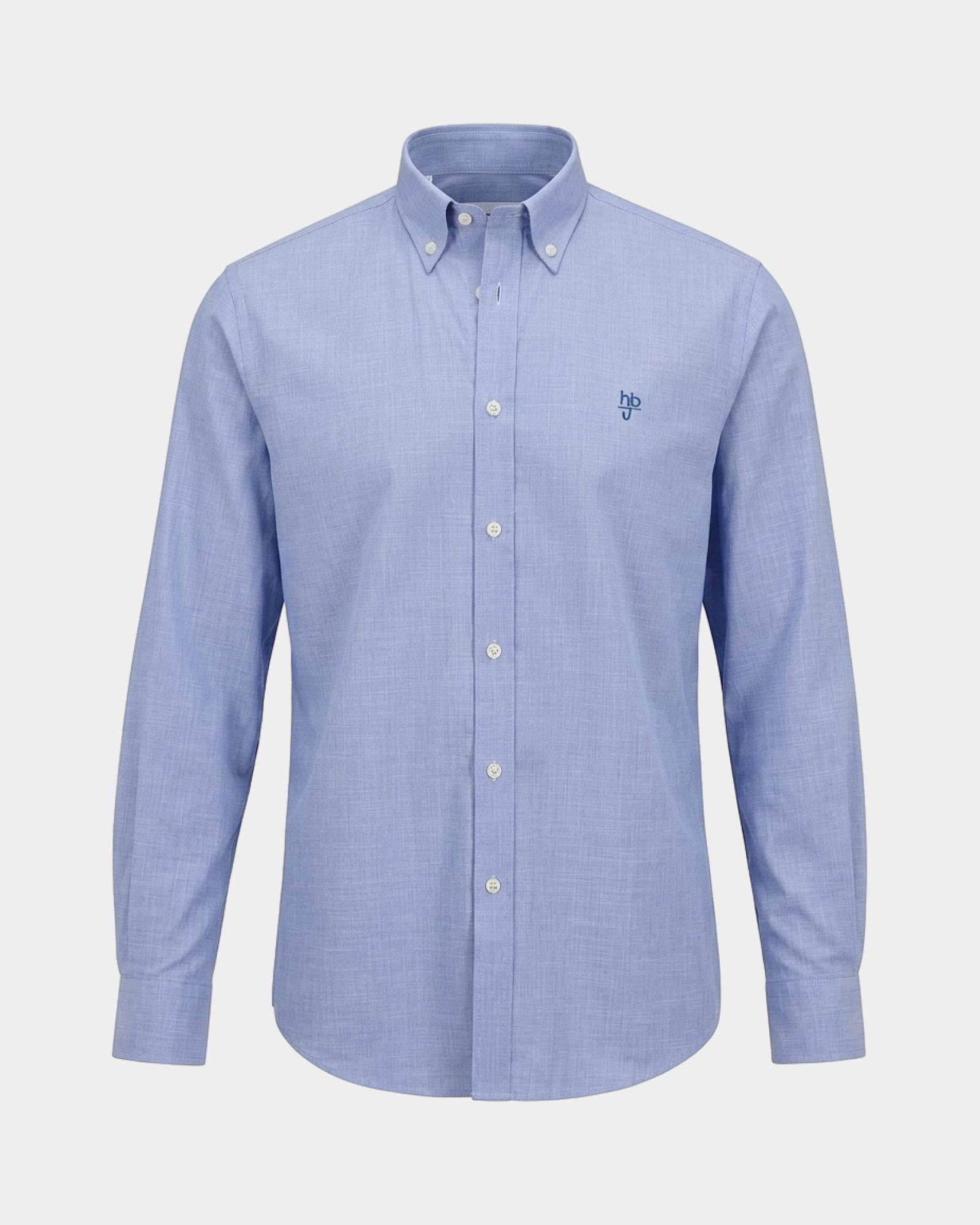 Camicia HBJ Uomo Regular Fit in cotone, SKY, large