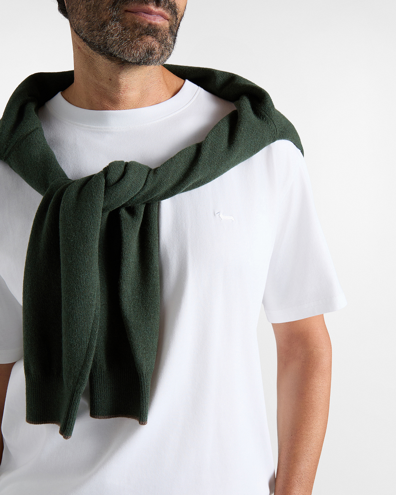 T-shirt Uomo in 100% puro cotone Relaxed Fit, BIANCO, large