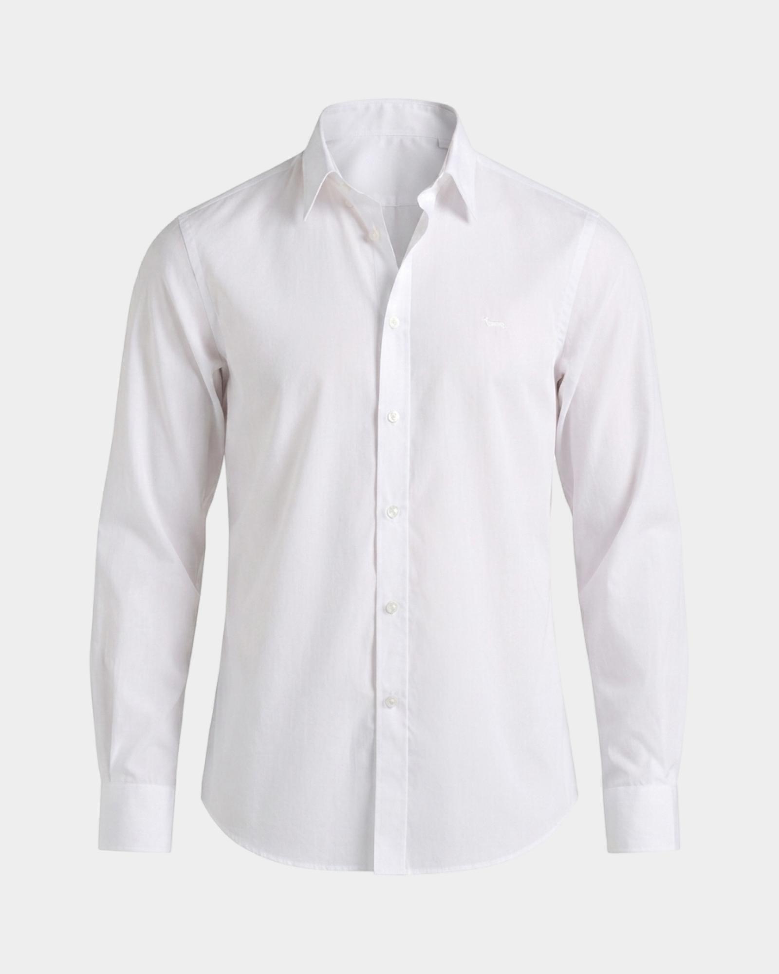 Camicia Uomo popeline Regular Fit, BIANCO, large