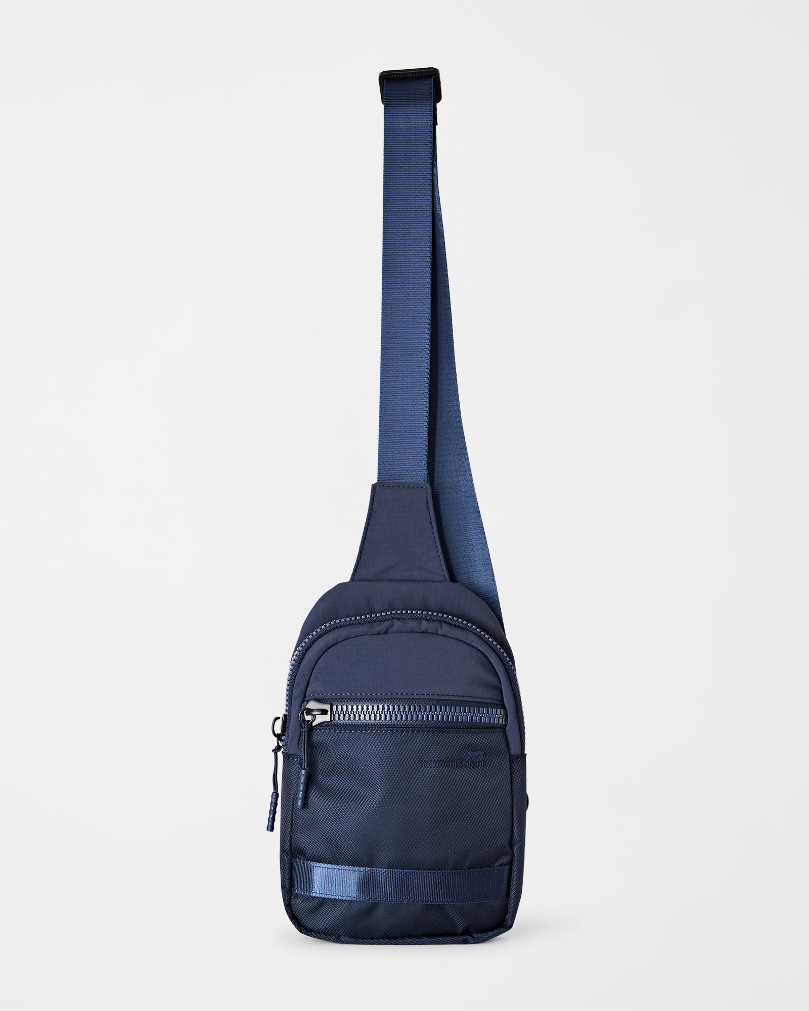 Borsa Uomo chest rig bag in tessuto tecnico blu navy