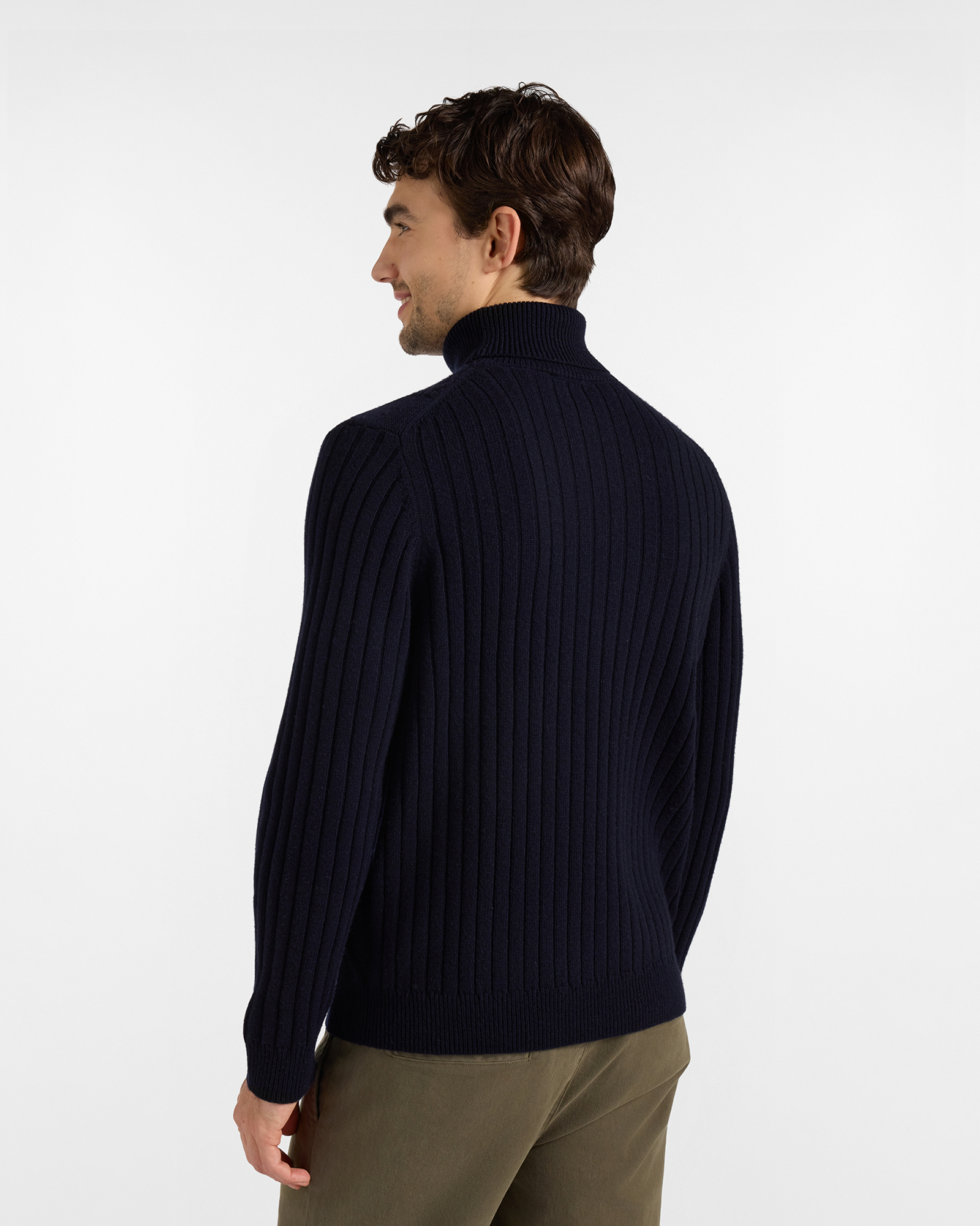 Dolcevita HBJ Uomo in Misto Mohair, BLU SCURO, large