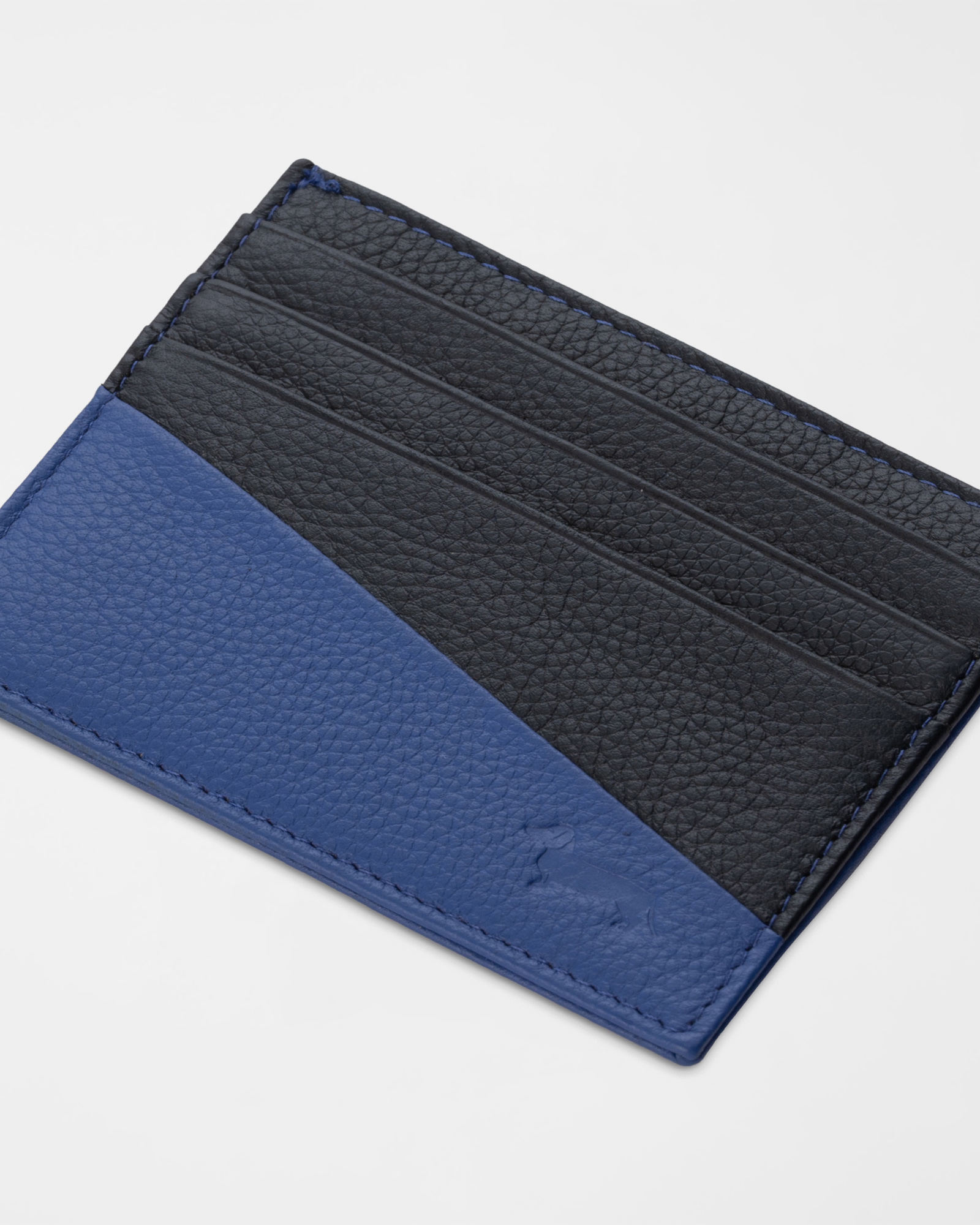 Portacarte Uomo in Vera Pelle, BLU CHIARO, large