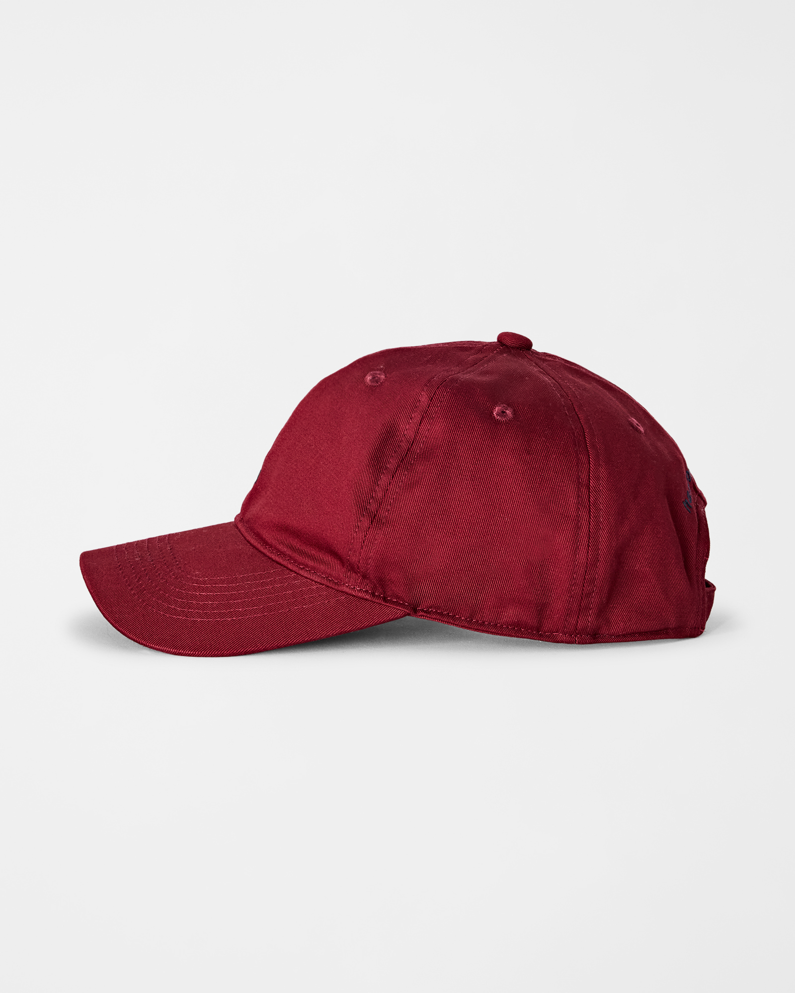 Cappello baseball da uomo in twill di cotone con bassotto ricamato, ROSSO, large