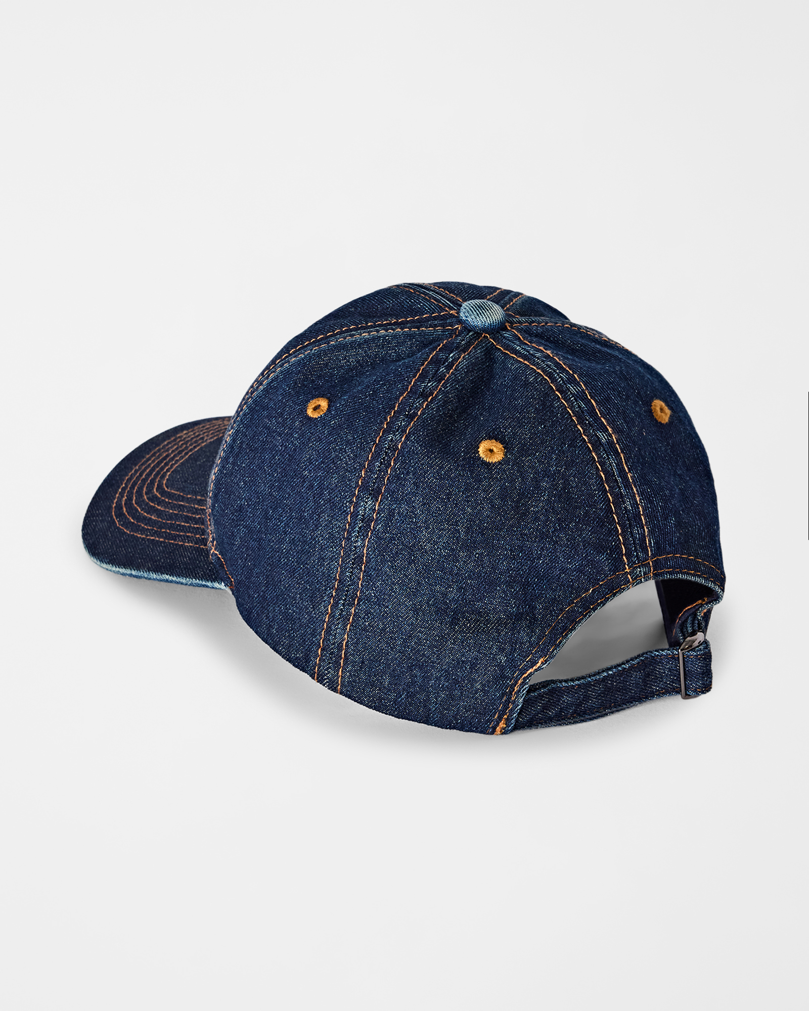 Baseball cap HBJ Uomo in denim di puro cotone, BLU DENIM, large