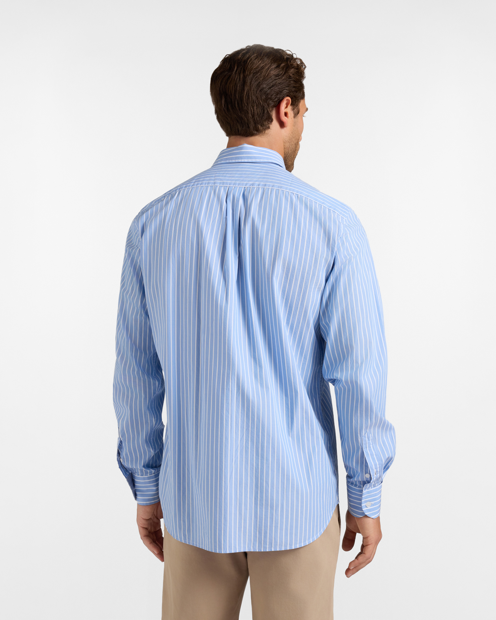 Camicia Uomo riga larga tinto filo Regular Fit rosso, SKY, large