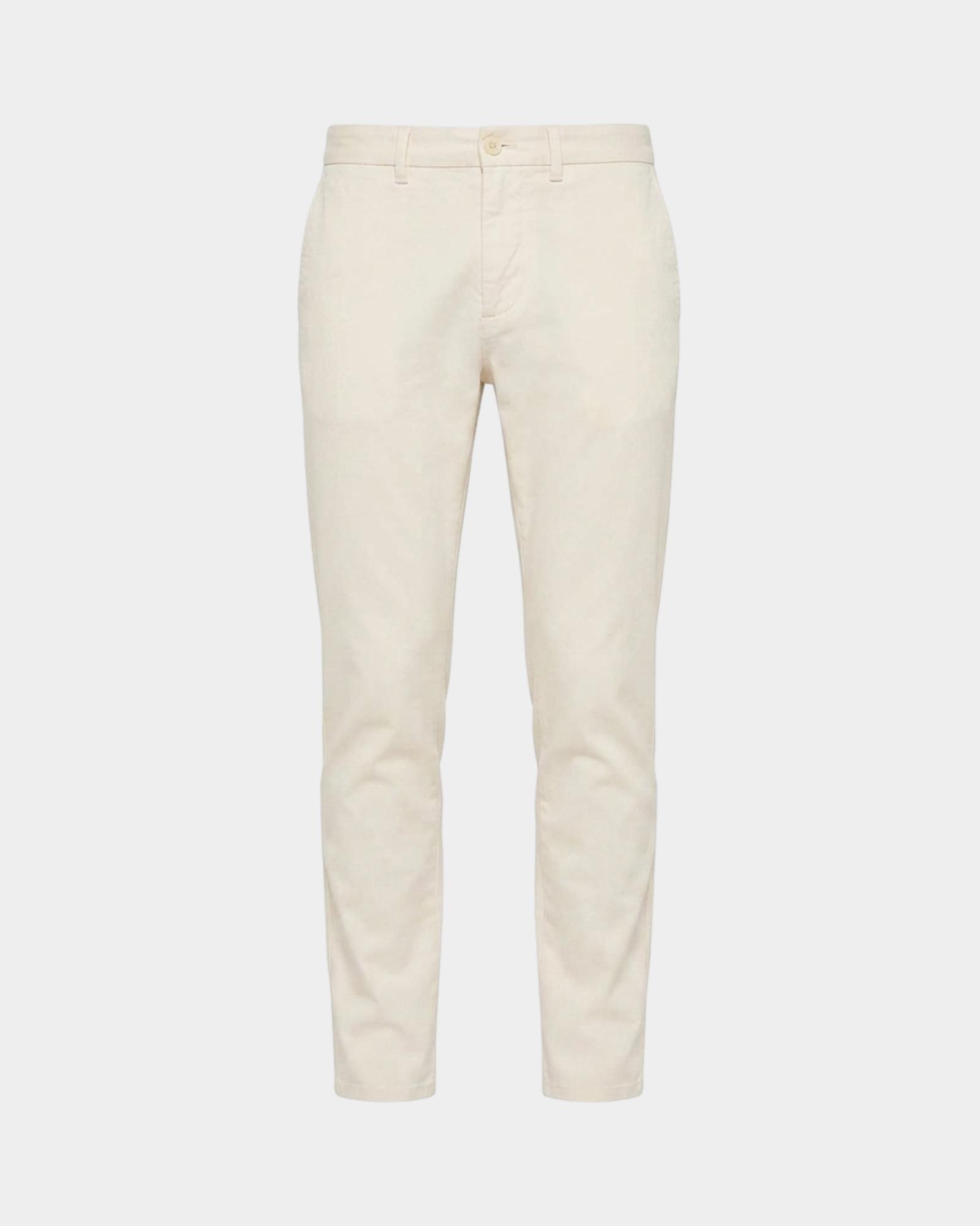 Pantalone Chino Uomo in cotone stretch Narrow Fit, TORTORA, large
