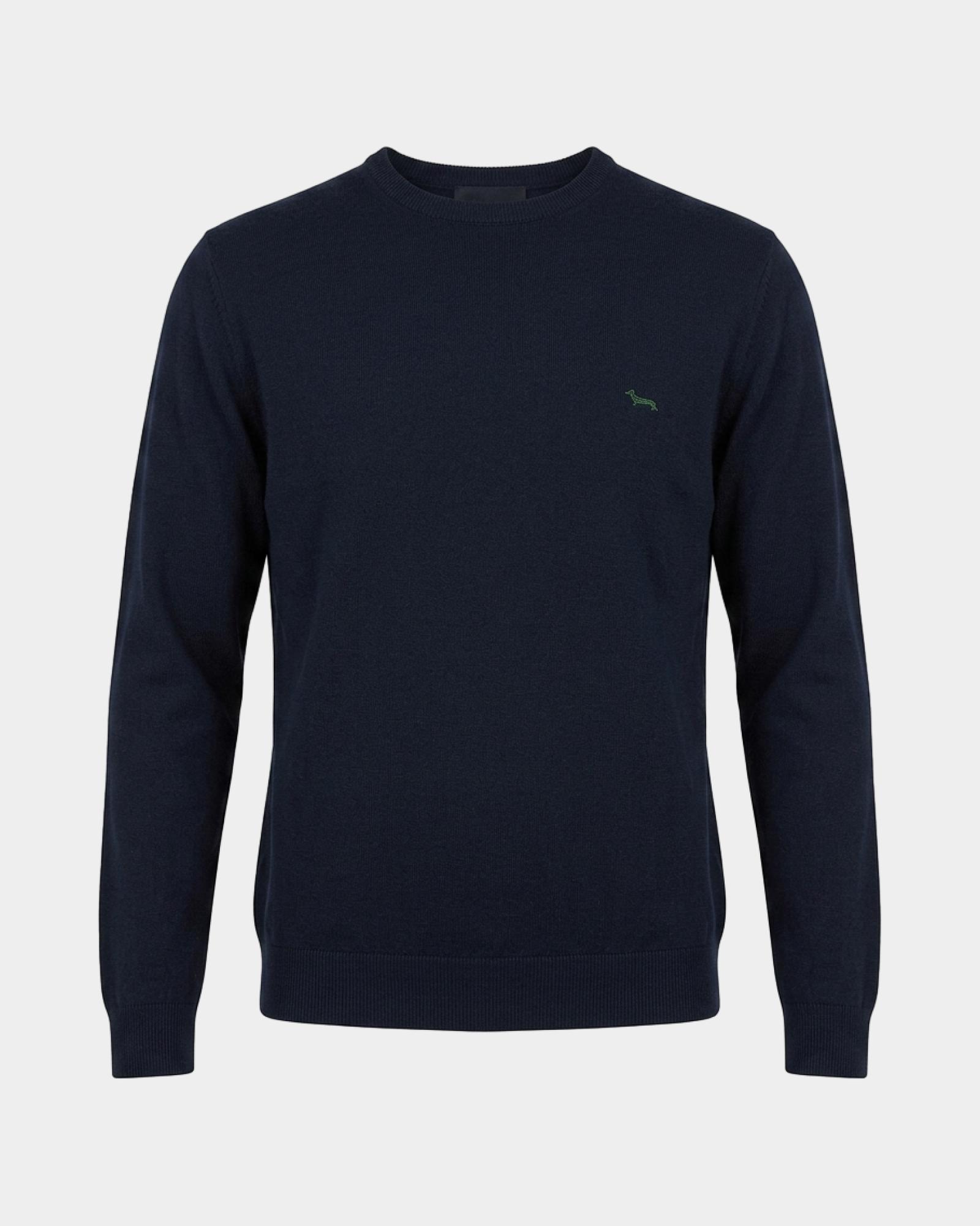 Maglia Uomo in misto cotone e cashmere  Regular Fit Made in Italy, BLU NAVY, large